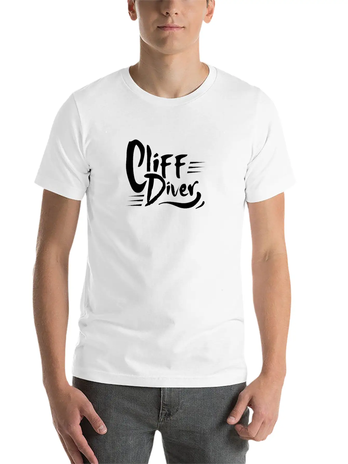 Jumper Cliffs Cliff Diver Cliff Diving Cliff Dive Essential Cotton Tee For Daily Outfits ¨C Unisex Style
