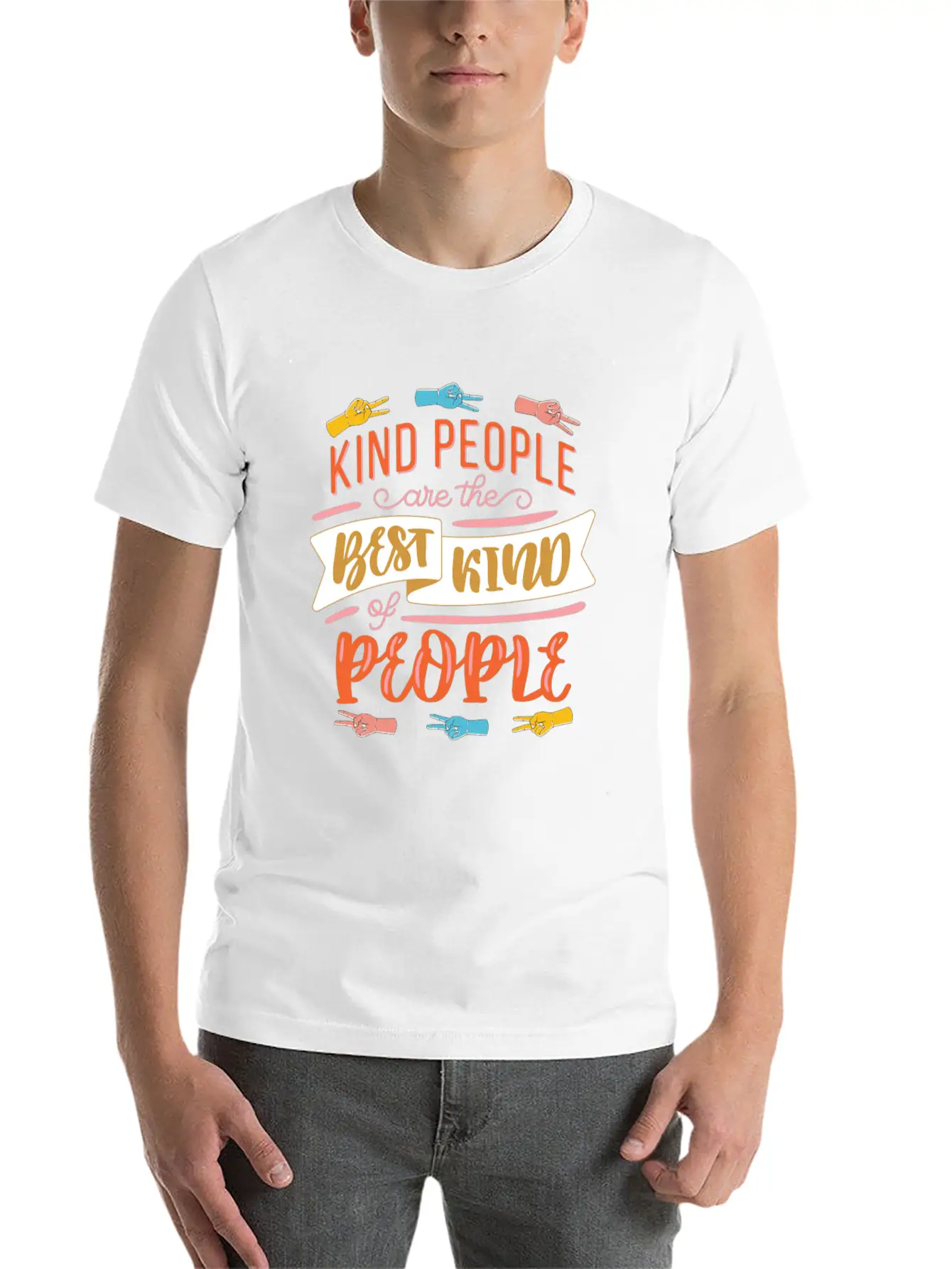 Kind People Care The Best Kind Of People Kindness Basic Graphic T-Shirt ¨C Daily Comfort In Soft Cotton