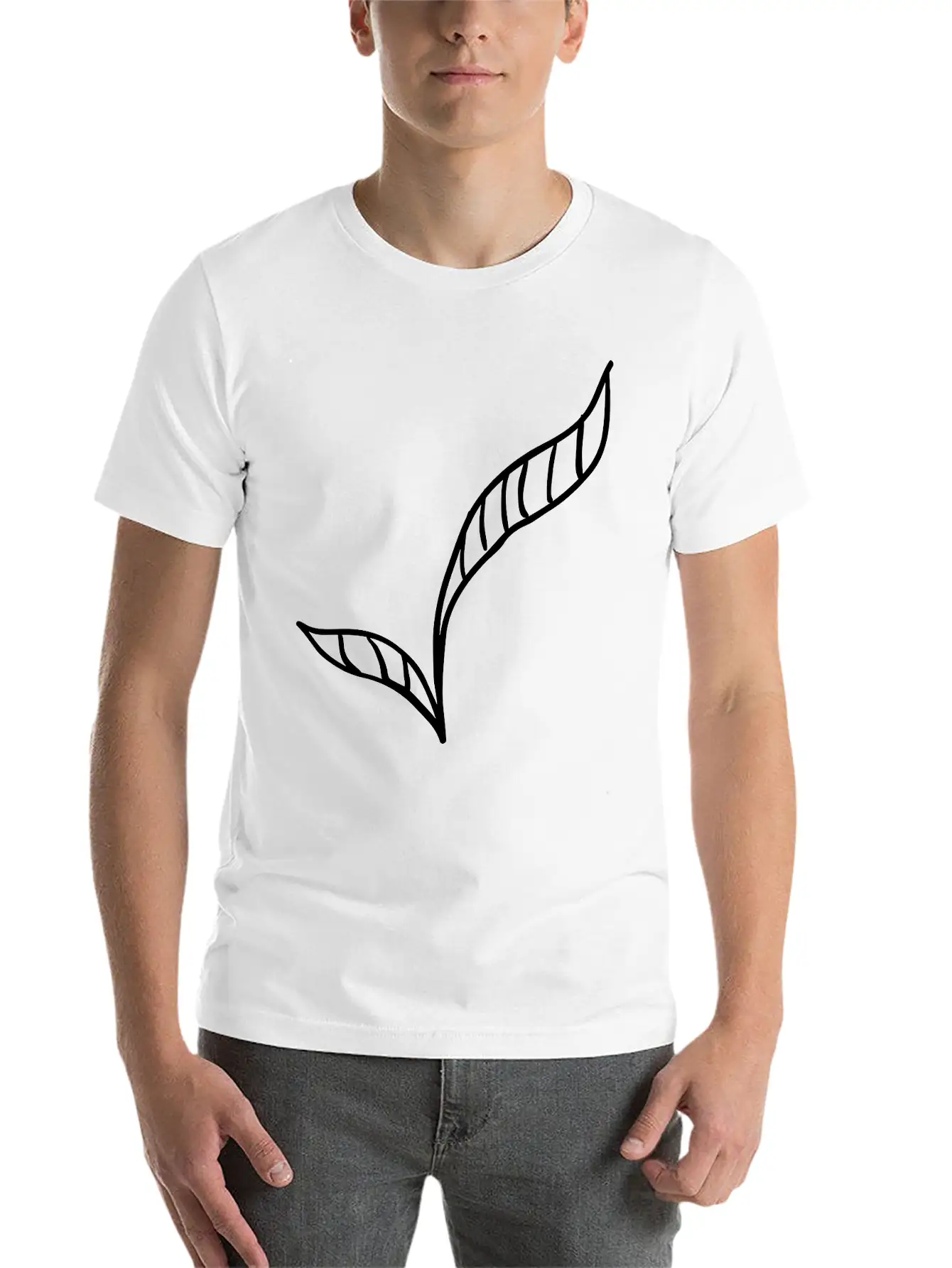 Leaves Basic Graphic T-Shirt ¨C Daily Comfort In Soft Cotton