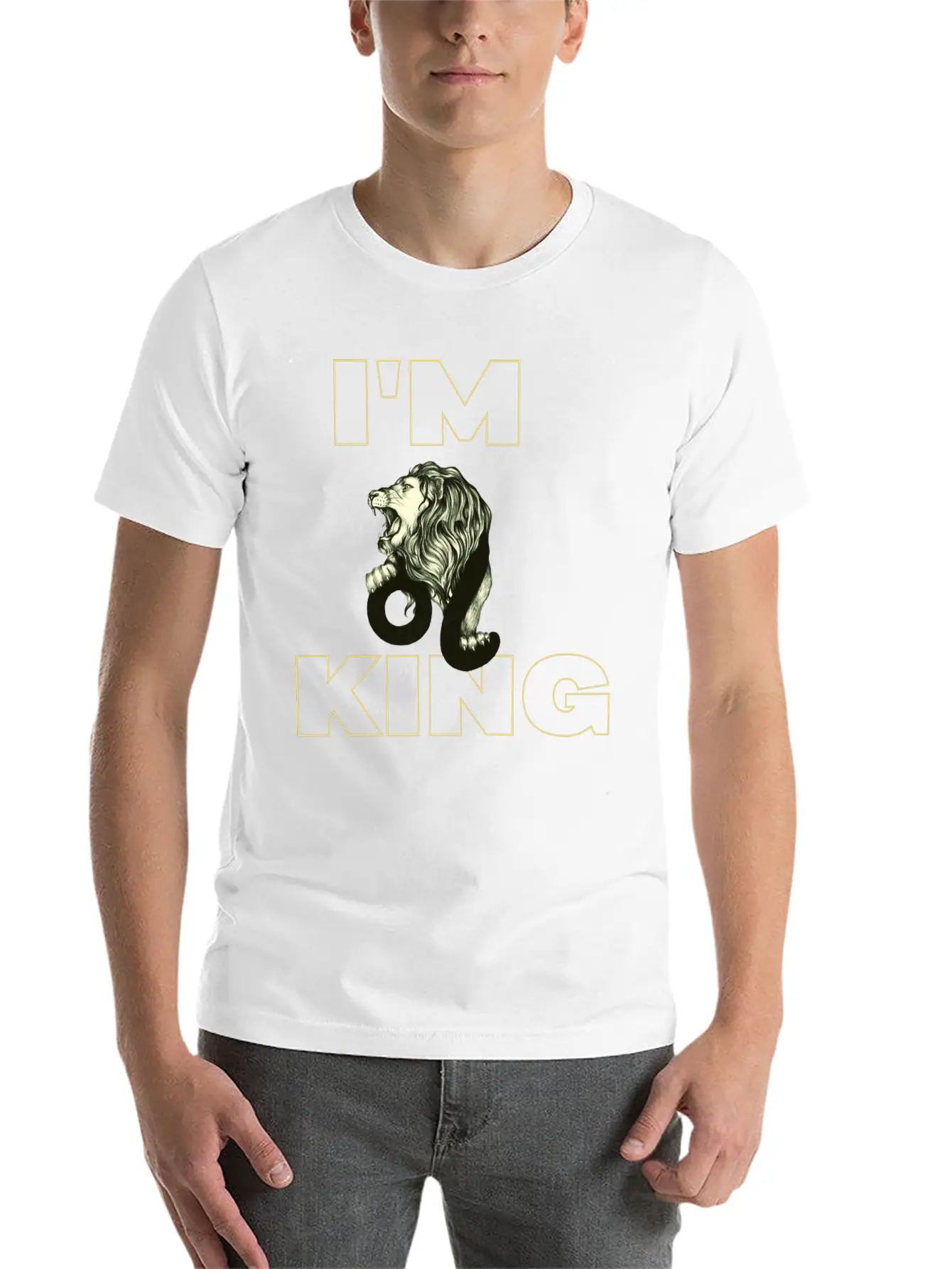 Lion's Position At The Top Soft Cotton Short Sleeve Tee ¨C Unisex Wardrobe Staple