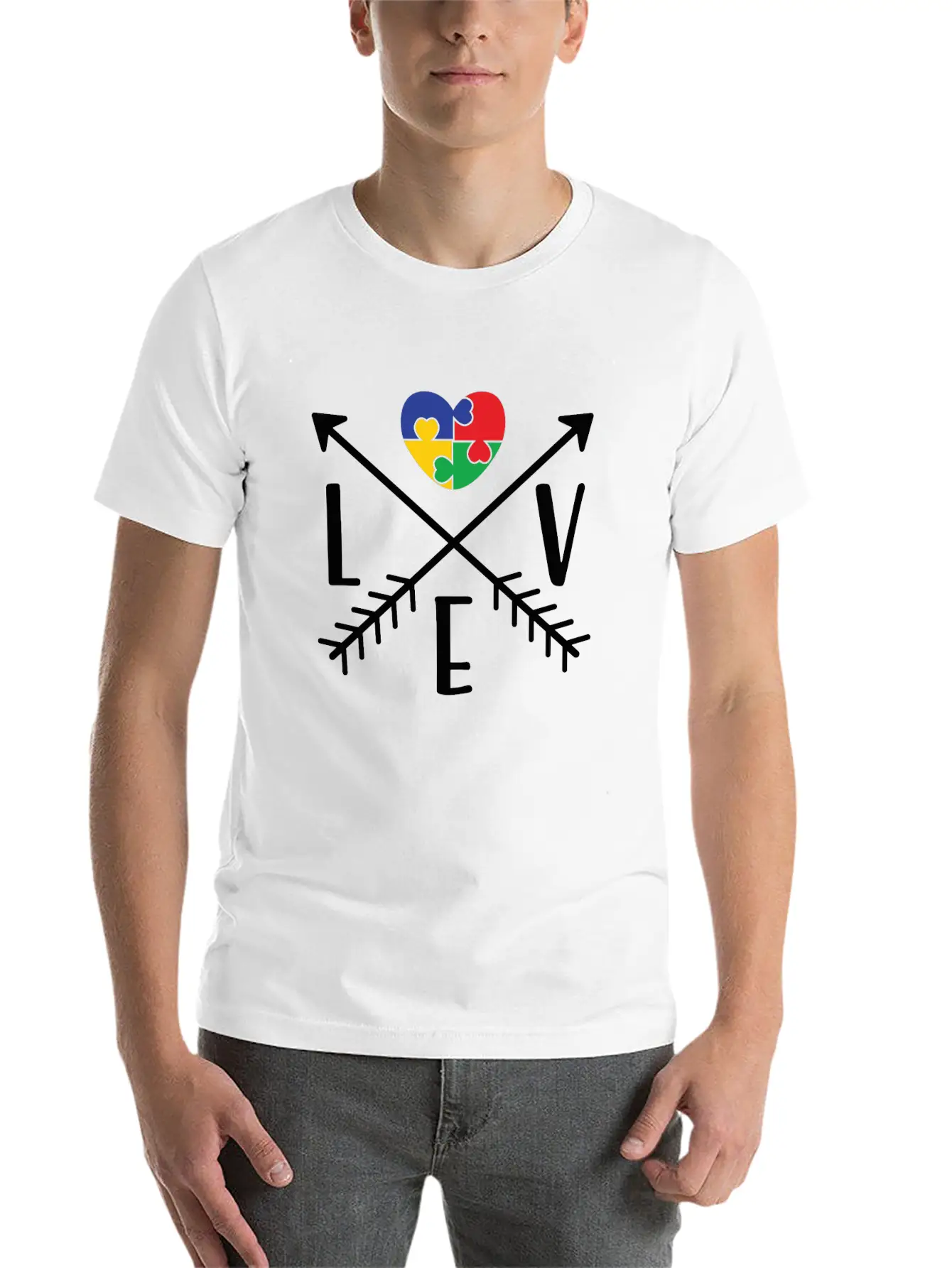 Love Arrows Essential Cotton Tee For Daily Outfits ¨C Unisex Style