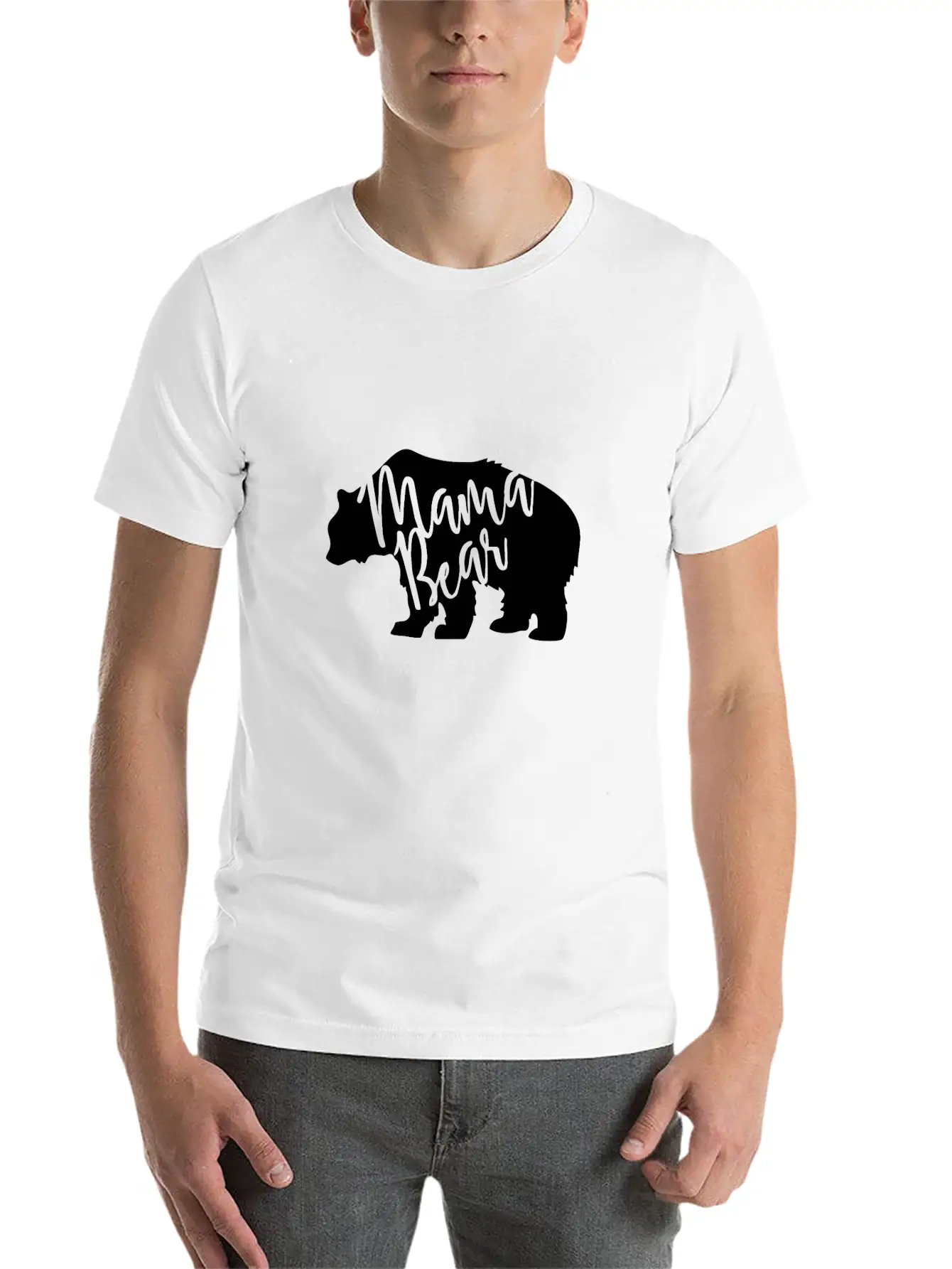 Mama Bear Essential Cotton Tee For Daily Outfits ¨C Unisex Style
