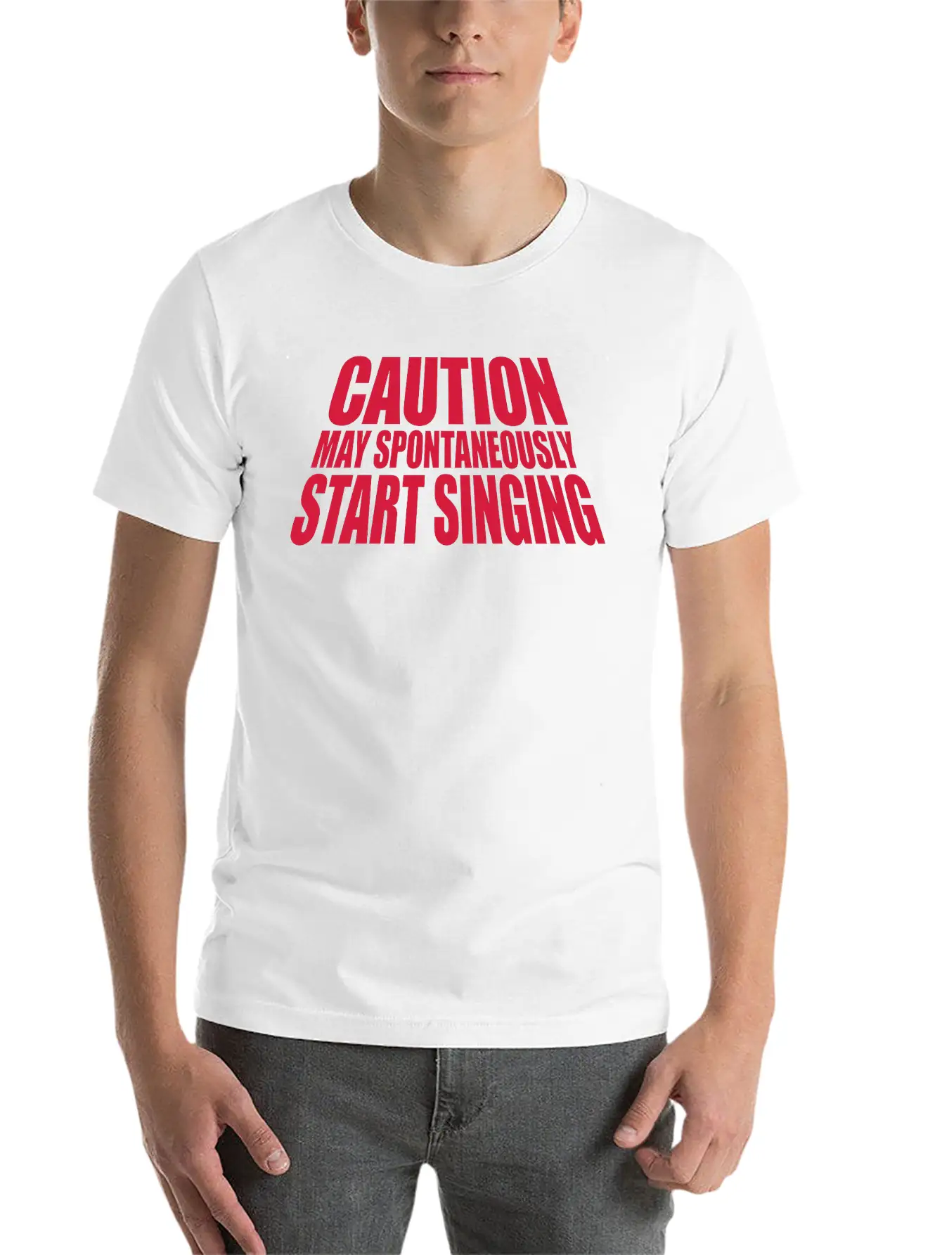 May Spontaneously Start Singing Essential Cotton Tee For Daily Outfits ¨C Unisex Style