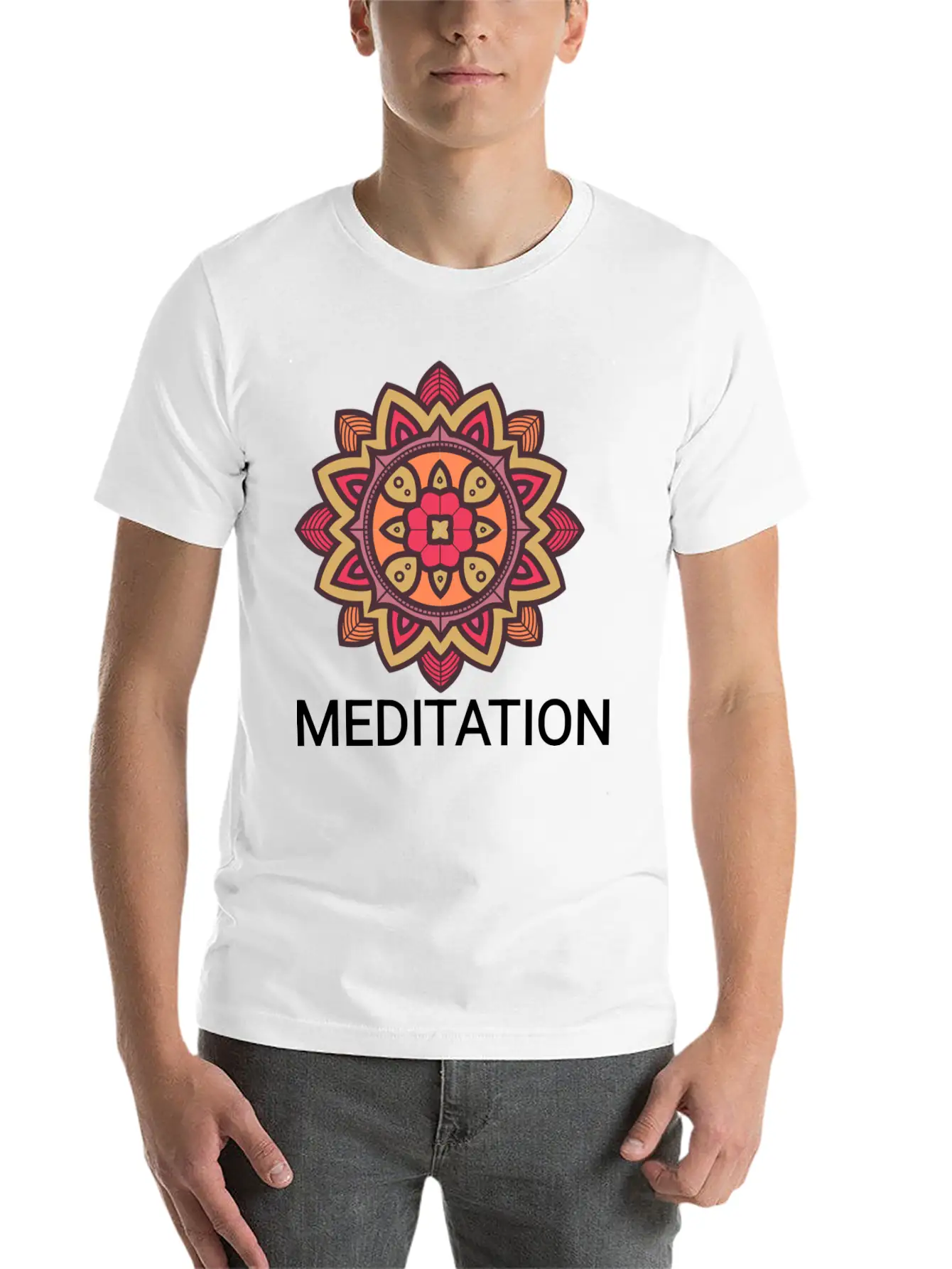 Meditation Basic Graphic T-Shirt ¨C Daily Comfort In Soft Cotton