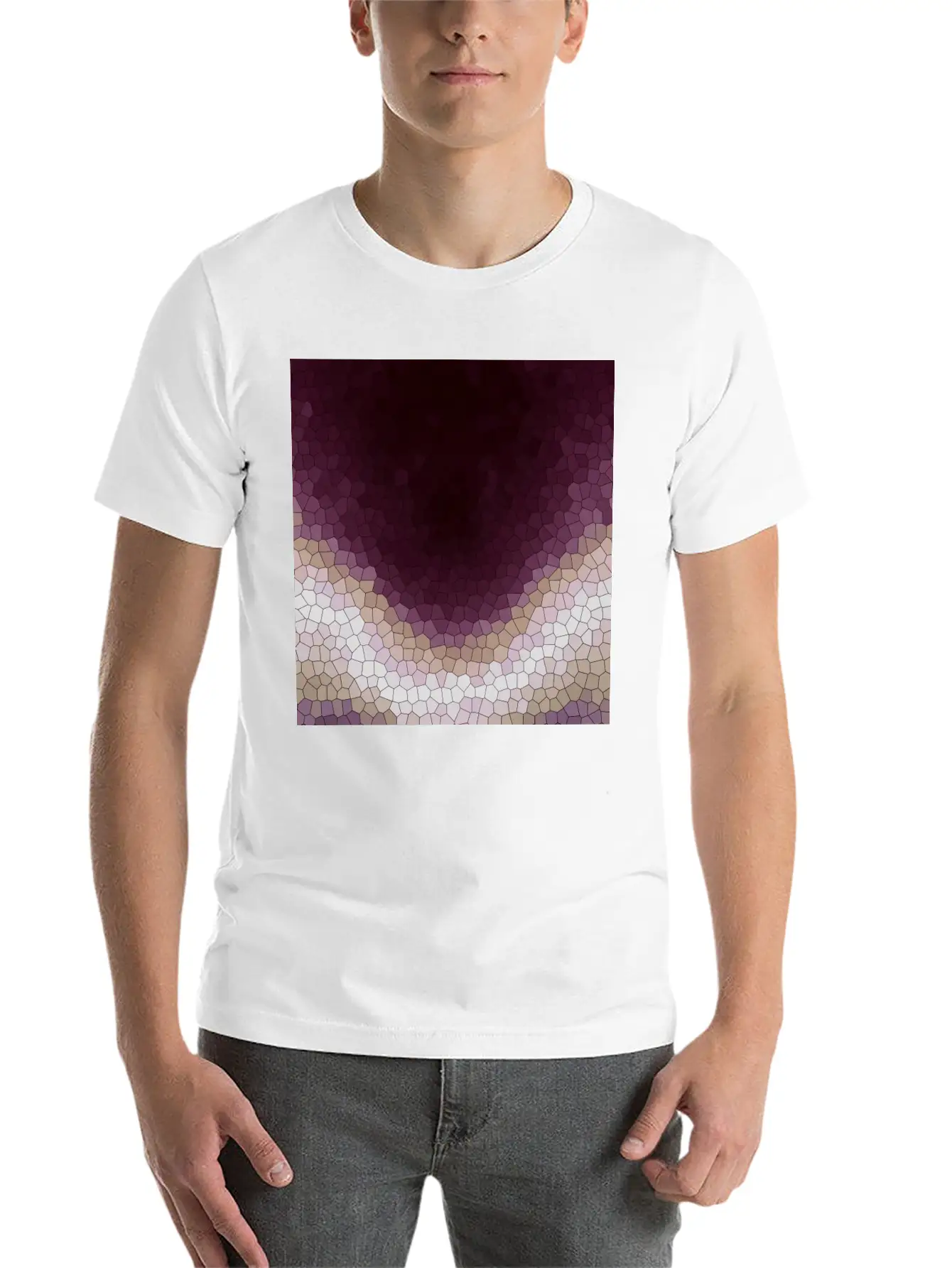 Mosaic Soft Cotton Short Sleeve Tee ¨C Unisex Wardrobe Staple