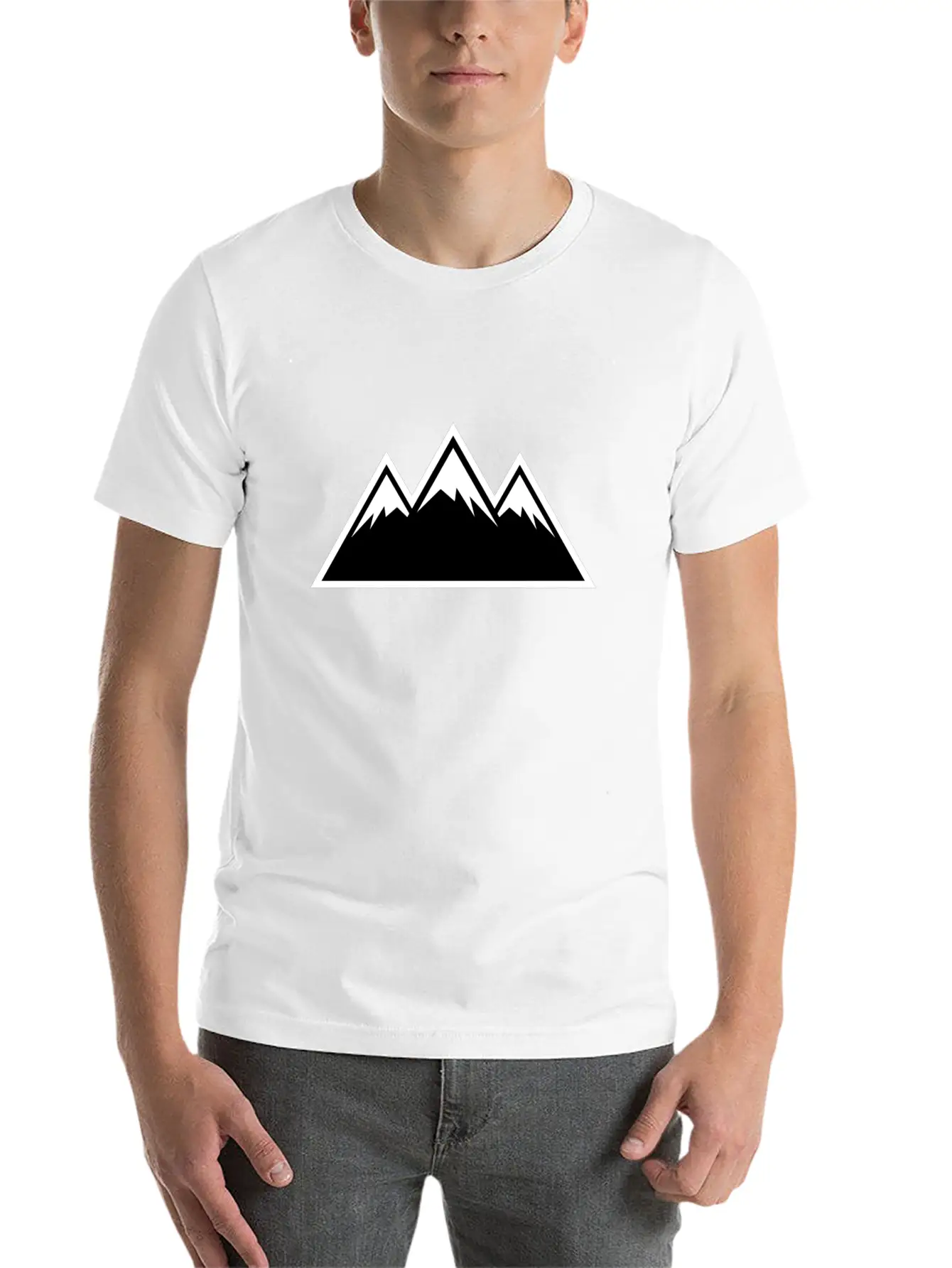 Mountains Essential Cotton Tee For Daily Outfits ¨C Unisex Style