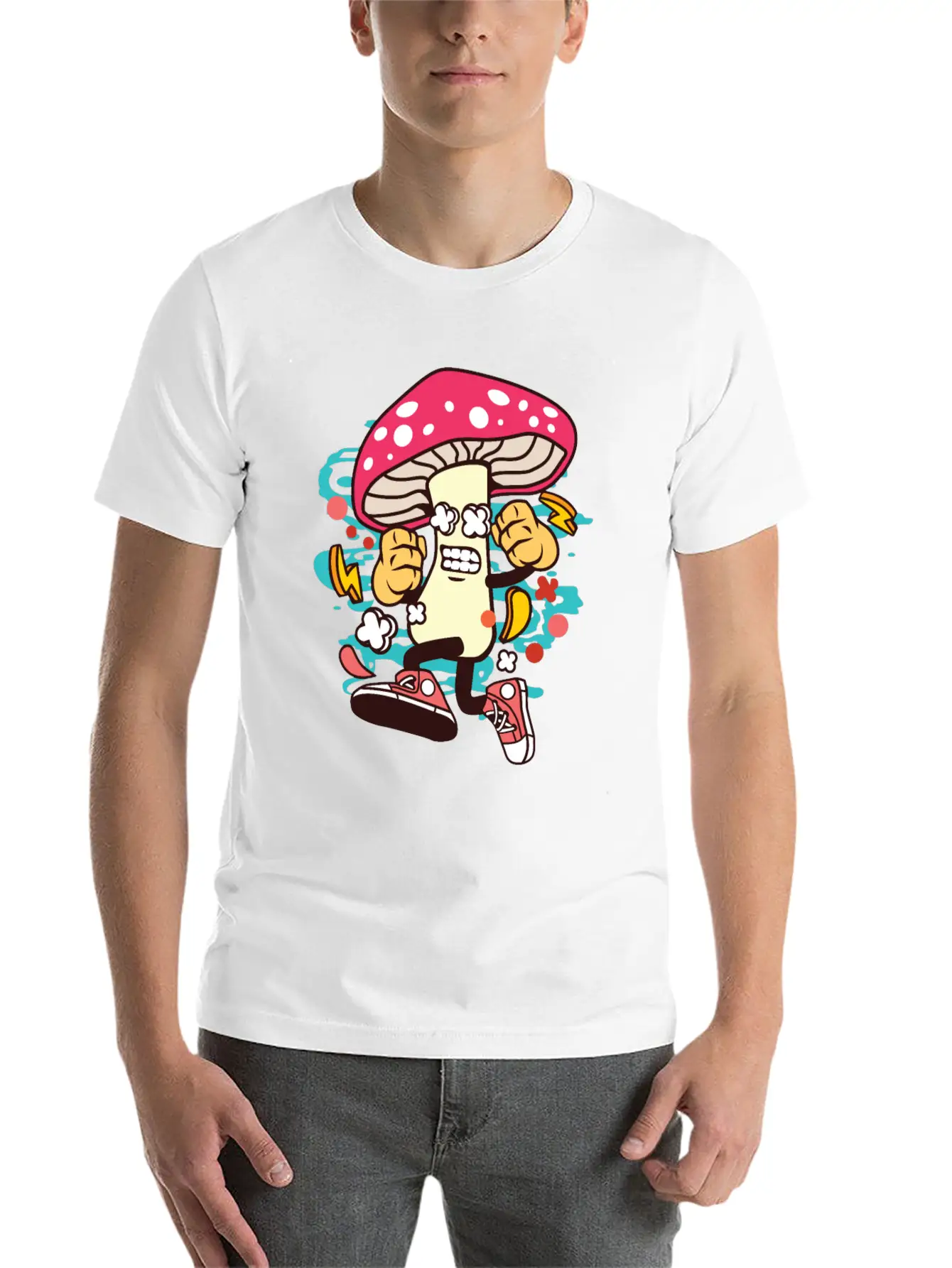 Mushroom Soft Cotton Short Sleeve Tee ¨C Unisex Wardrobe Staple