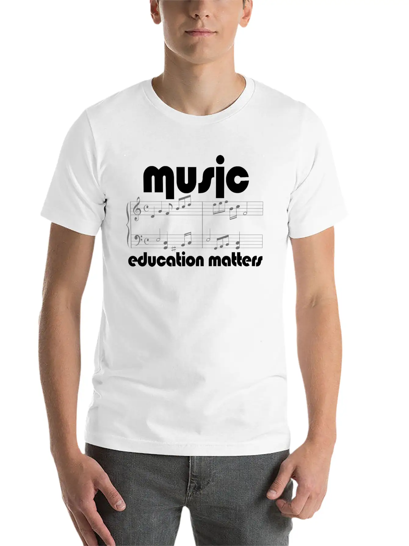 Music Teacher Music Education Matters Composer Soft Cotton Short Sleeve Tee ¨C Unisex Wardrobe Staple