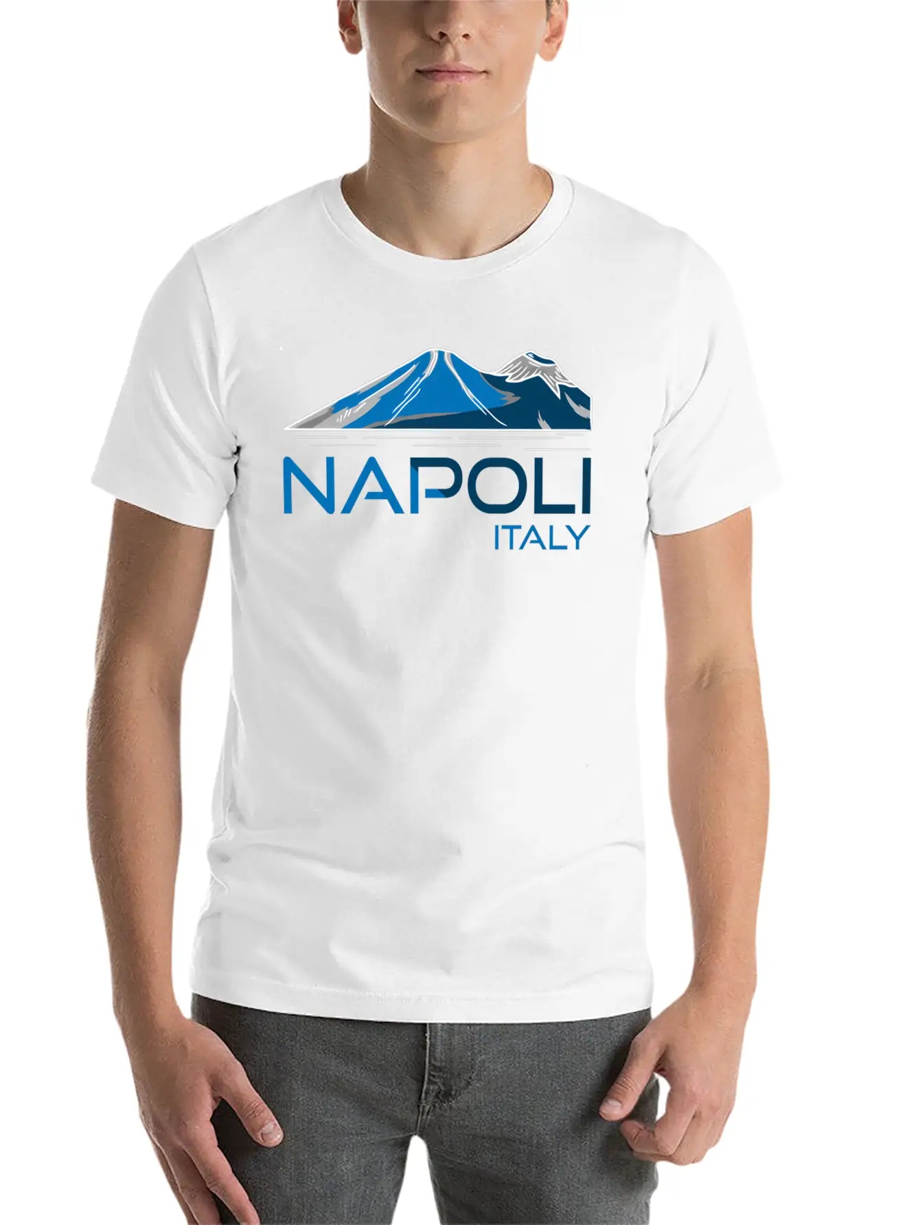 Napoli Italy Mt Vesuvius Unisex Casual T-Shirt ¨C Clean Design For Daily Comfort
