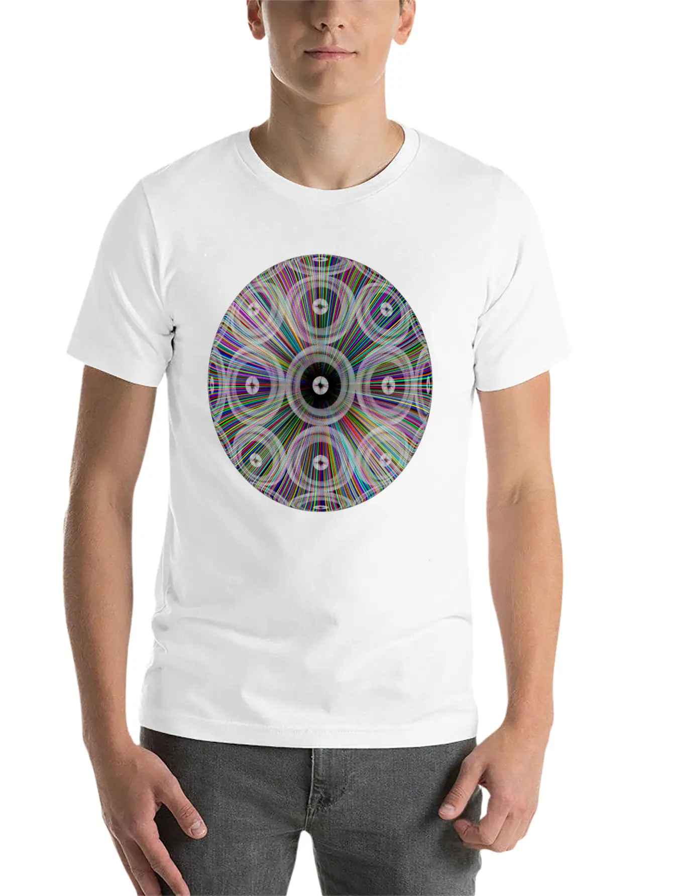 Neon Ray Ball Essential Cotton Tee For Daily Outfits ¨C Unisex Style