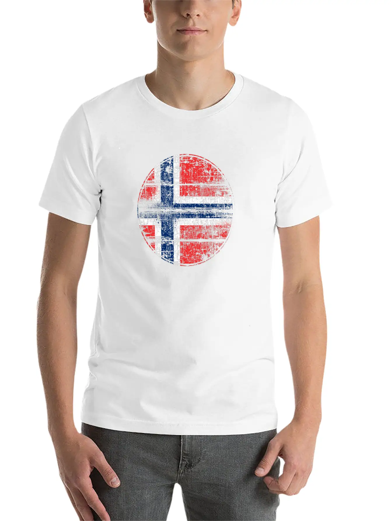 Norway Flag Essential Cotton Tee For Daily Outfits ¨C Unisex Style