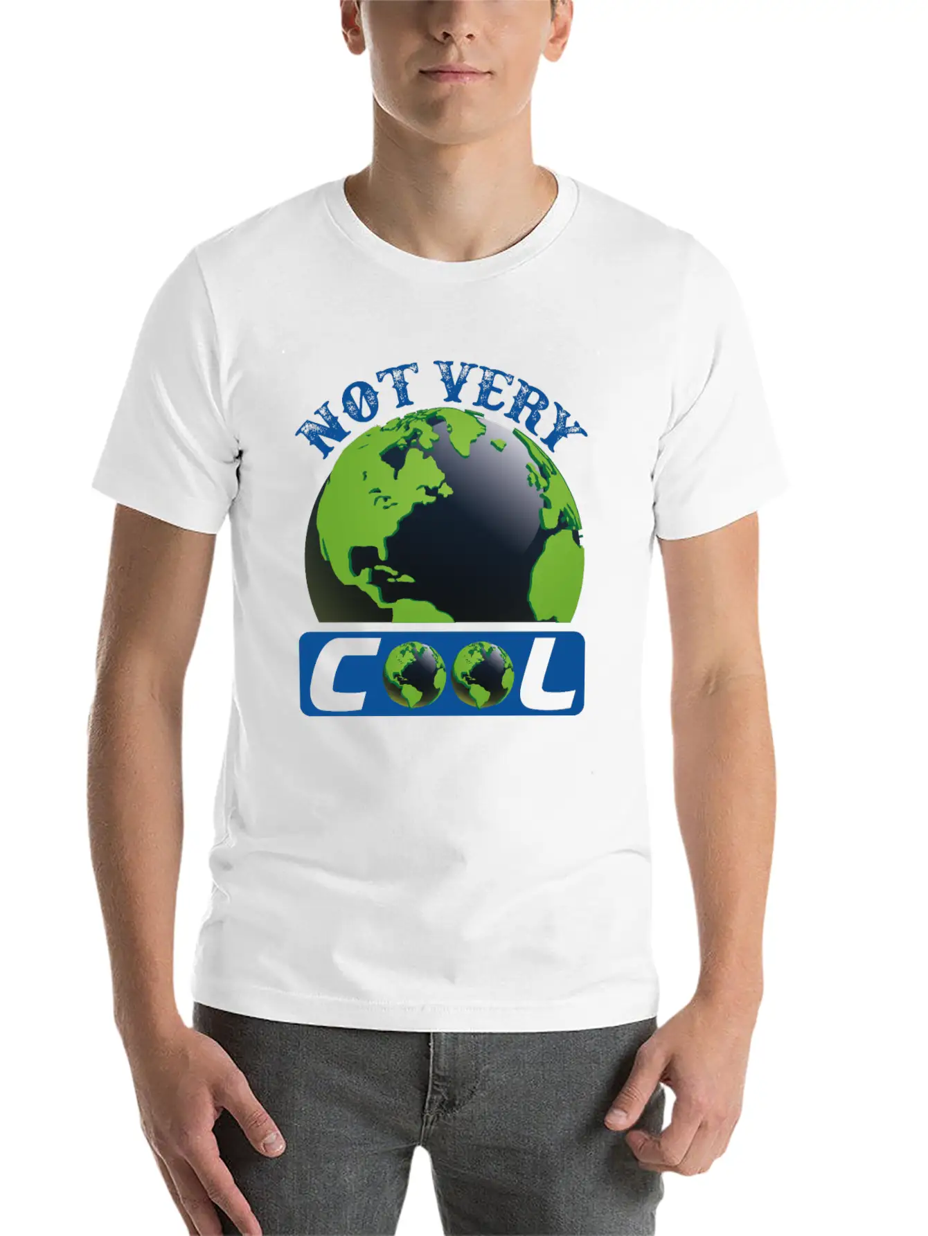 Not Very Cool Earth Protection Support Quotes Essential Cotton Tee For Daily Outfits ¨C Unisex Style