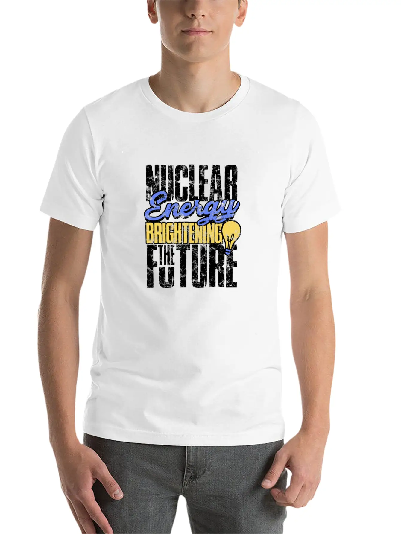 Nuclear Energy: Brightening The Future - Nuclear Basic Graphic T-Shirt ¨C Daily Comfort In Soft Cotton