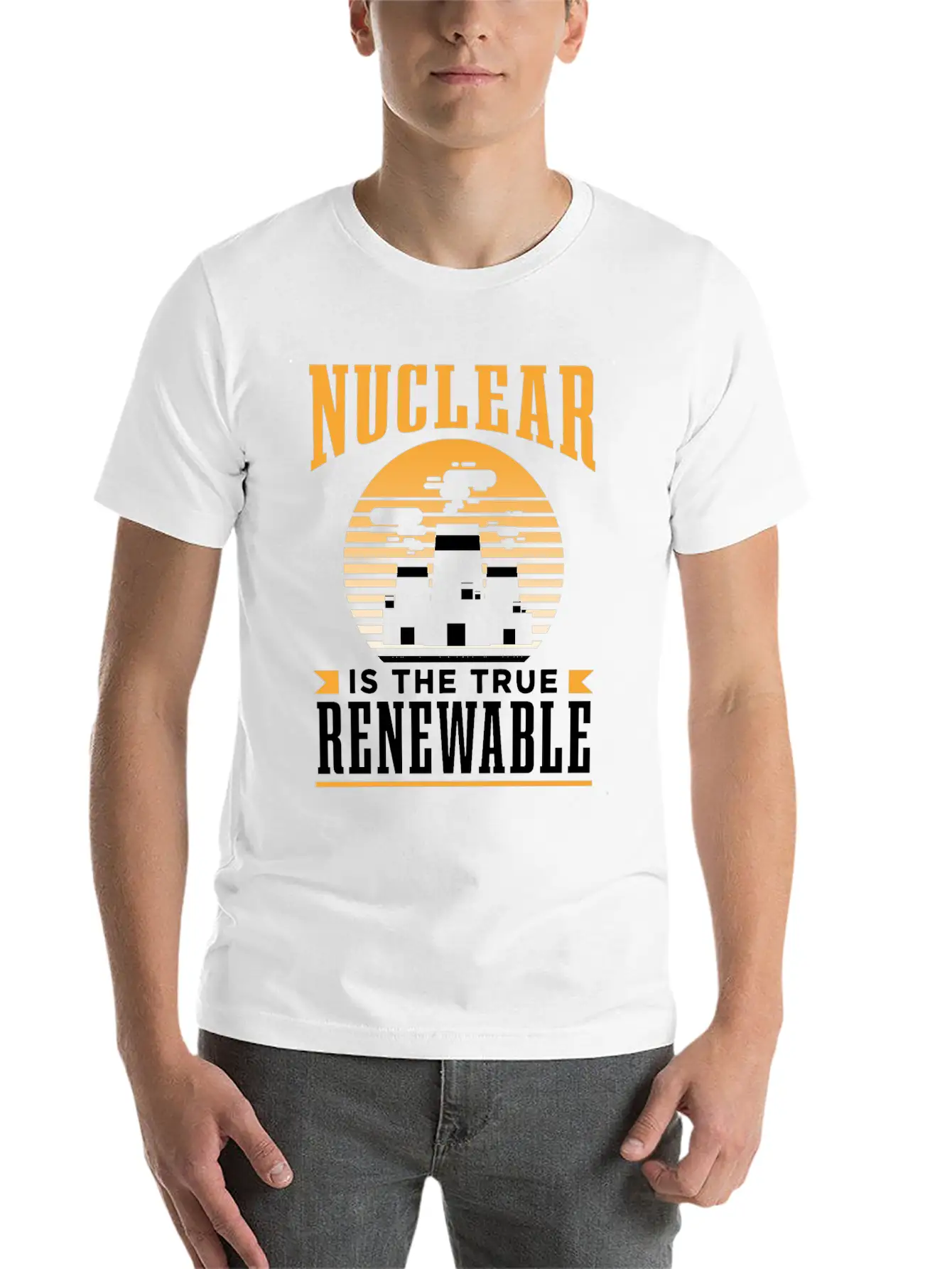 Nuclear Energy Is The True Renewable Power Atomic Essential Cotton Tee For Daily Outfits ¨C Unisex Style