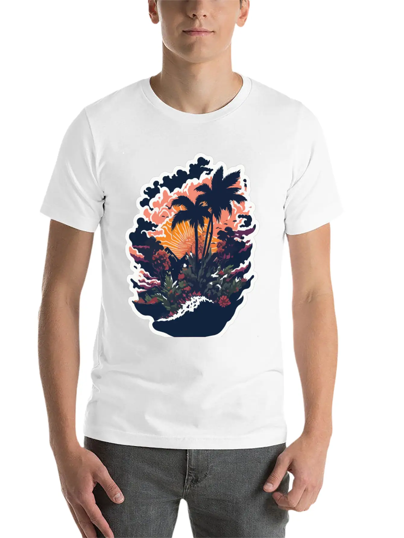 Paradise Island Basic Graphic T-Shirt ¨C Daily Comfort In Soft Cotton