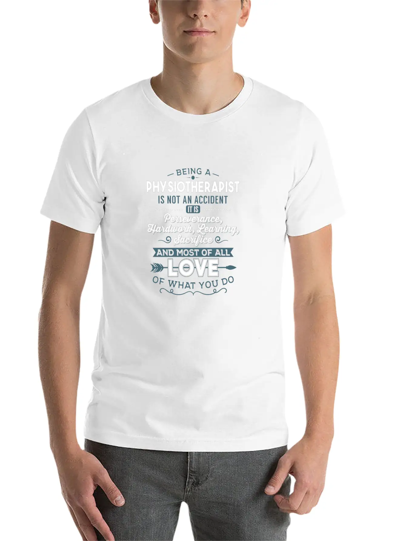 Physiotherapist Love What You Do Gift Basic Graphic T-Shirt ¨C Daily Comfort In Soft Cotton