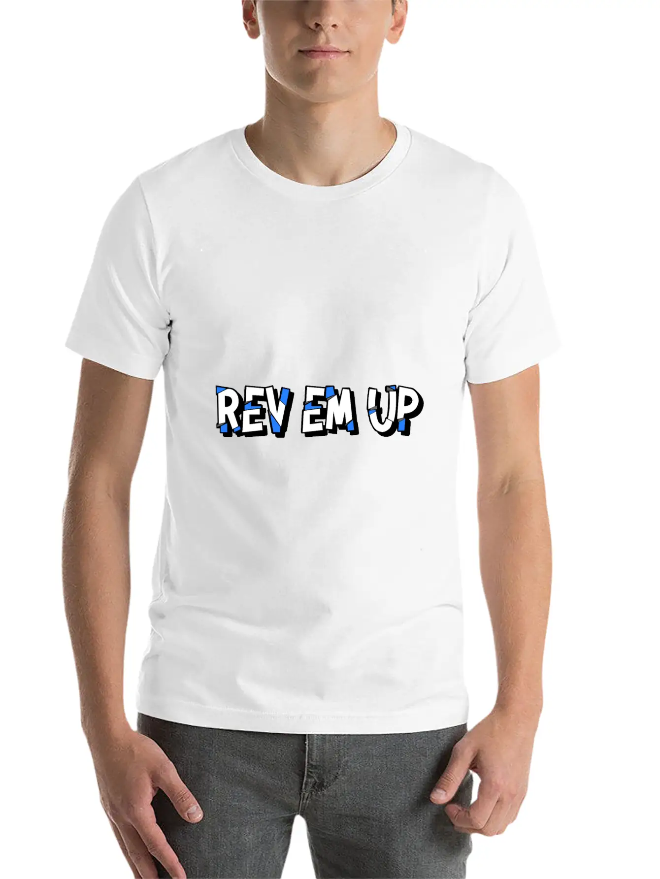 "Rev Em Up" Motorsport 4's Essential Cotton Tee For Daily Outfits ¨C Unisex Style