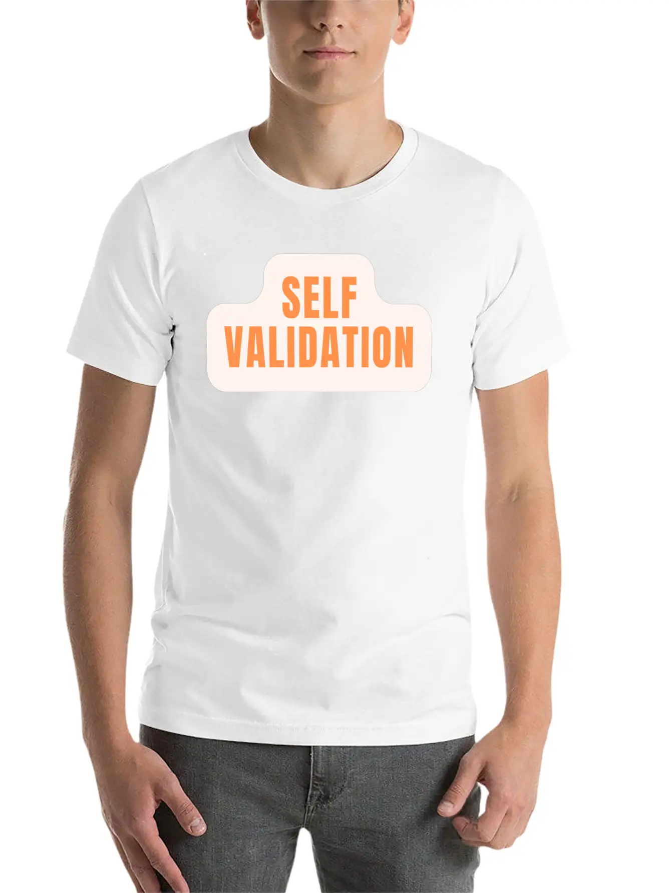 Self Validation : Reflecting Inner Truth Basic Graphic T-Shirt ¨C Daily Comfort In Soft Cotton