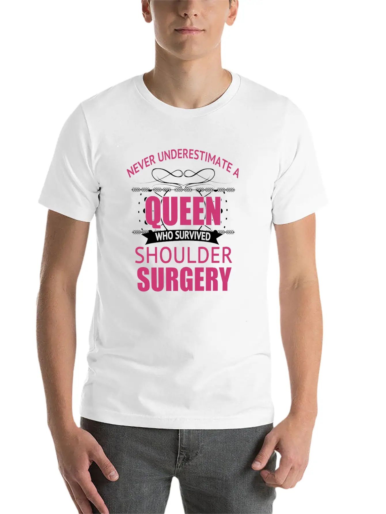 Shoulder Surgery Recovery For Women Essential Cotton Tee For Daily Outfits ¨C Unisex Style