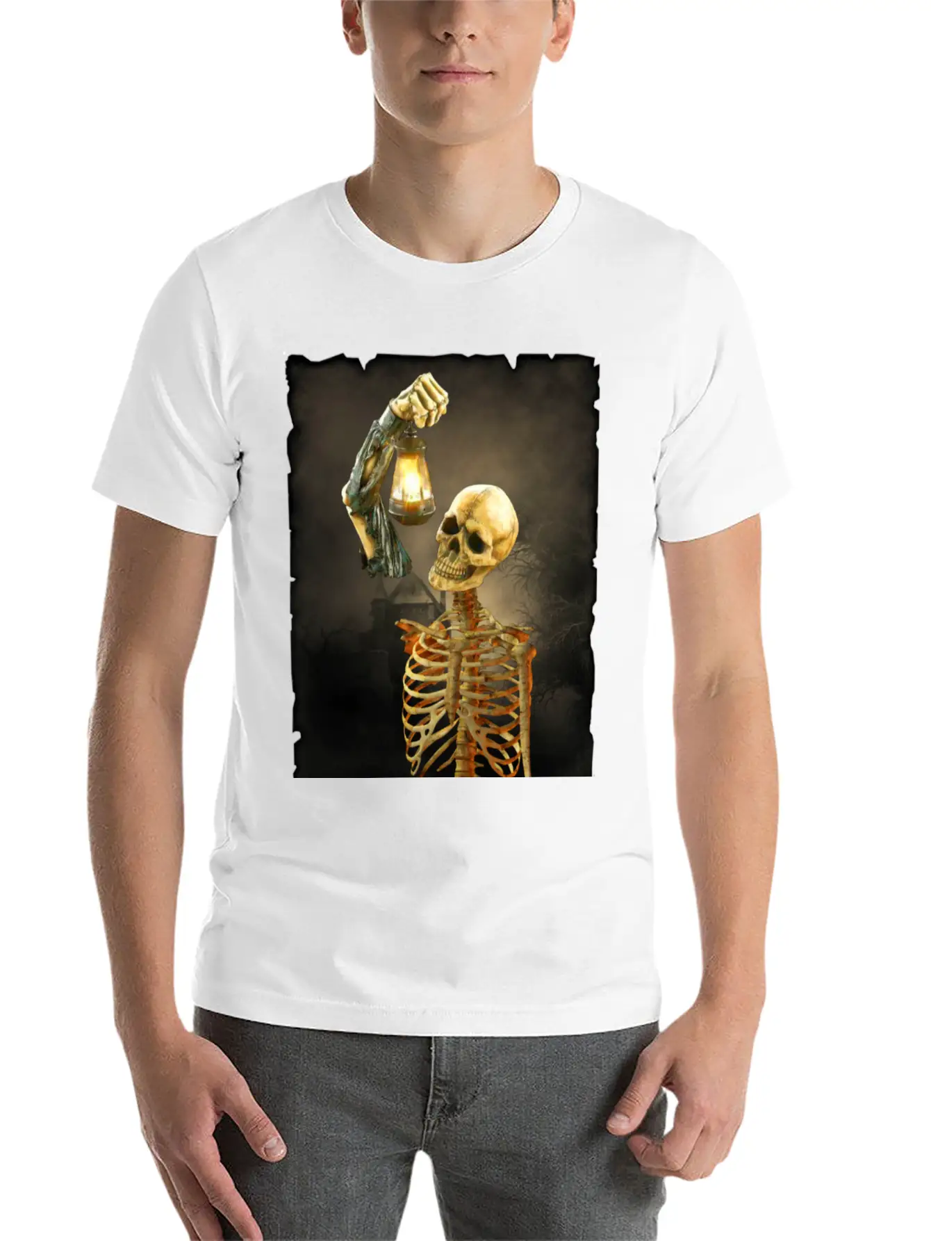 Skeleton Soft Cotton Short Sleeve Tee ¨C Unisex Wardrobe Staple
