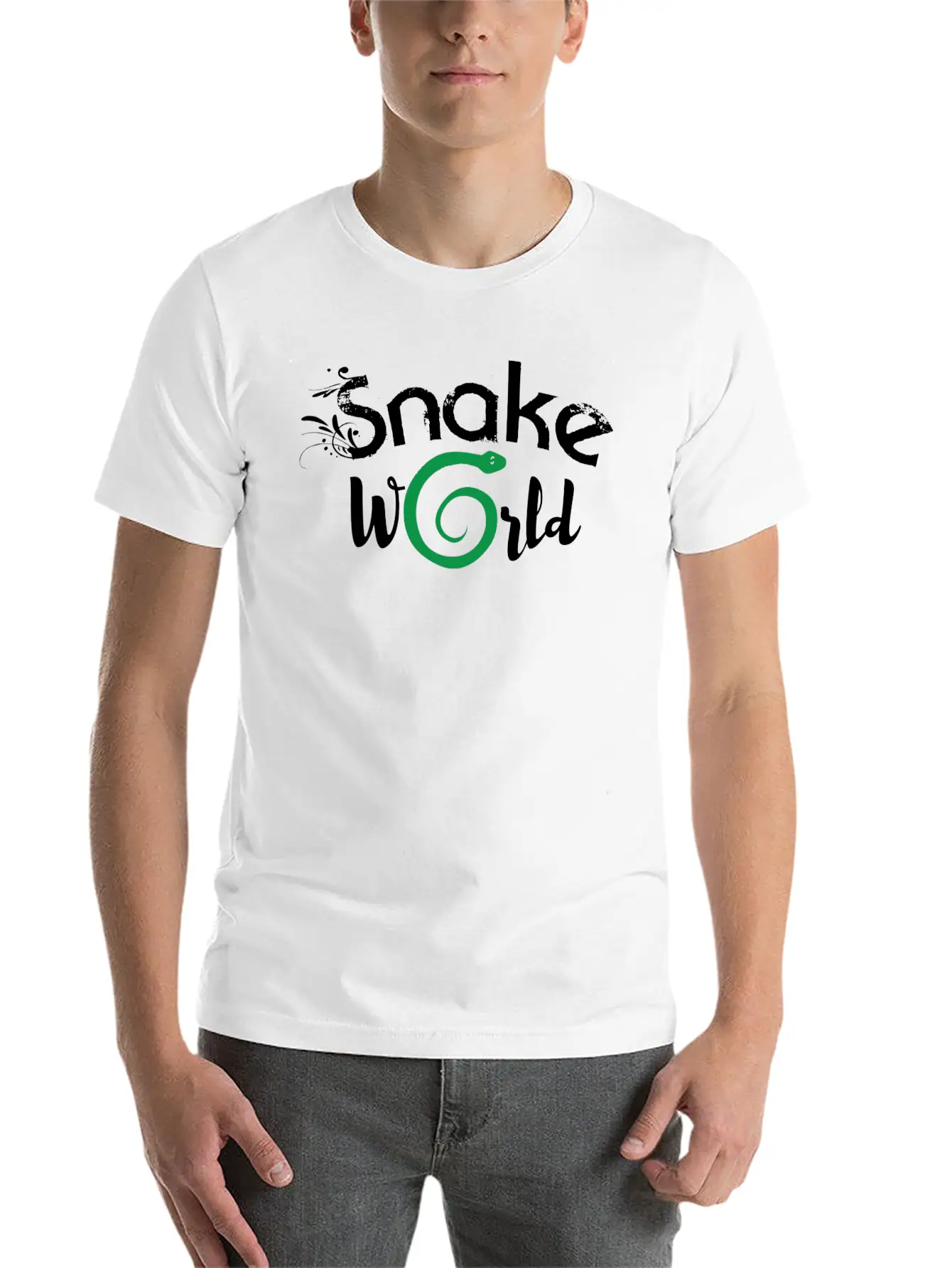 Snake Essential Cotton Tee For Daily Outfits ¨C Unisex Style