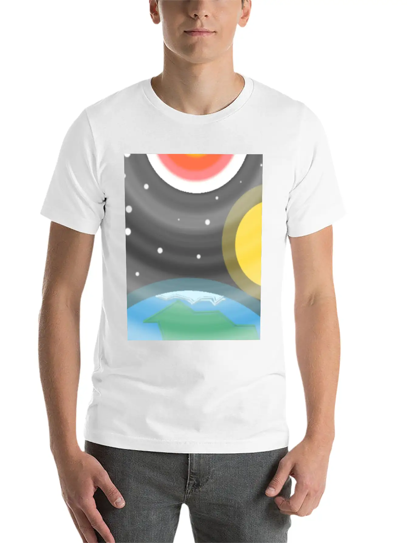 Space And Earth Soft Cotton Short Sleeve Tee ¨C Unisex Wardrobe Staple