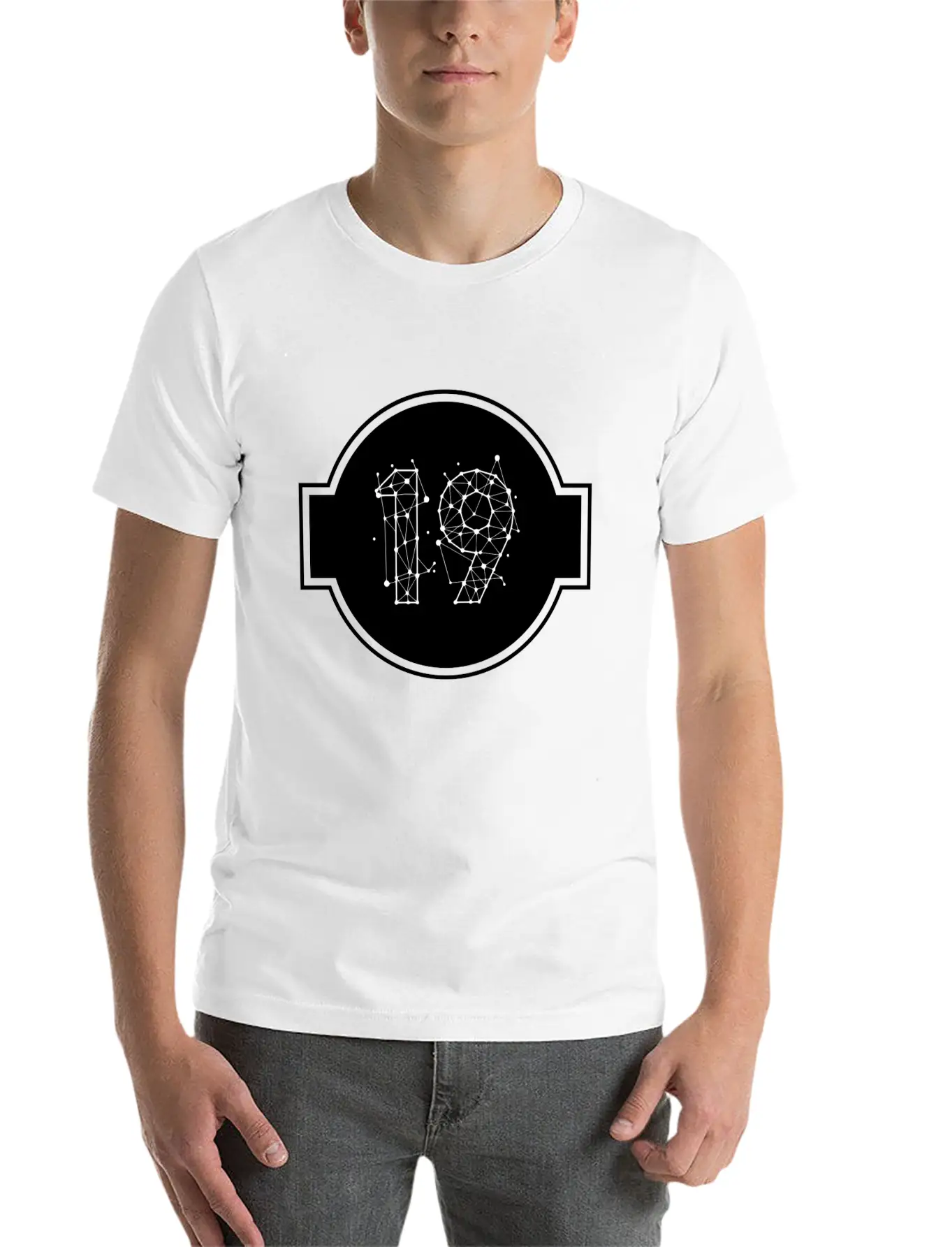 Space Number 19 Essential Cotton Tee For Daily Outfits ¨C Unisex Style