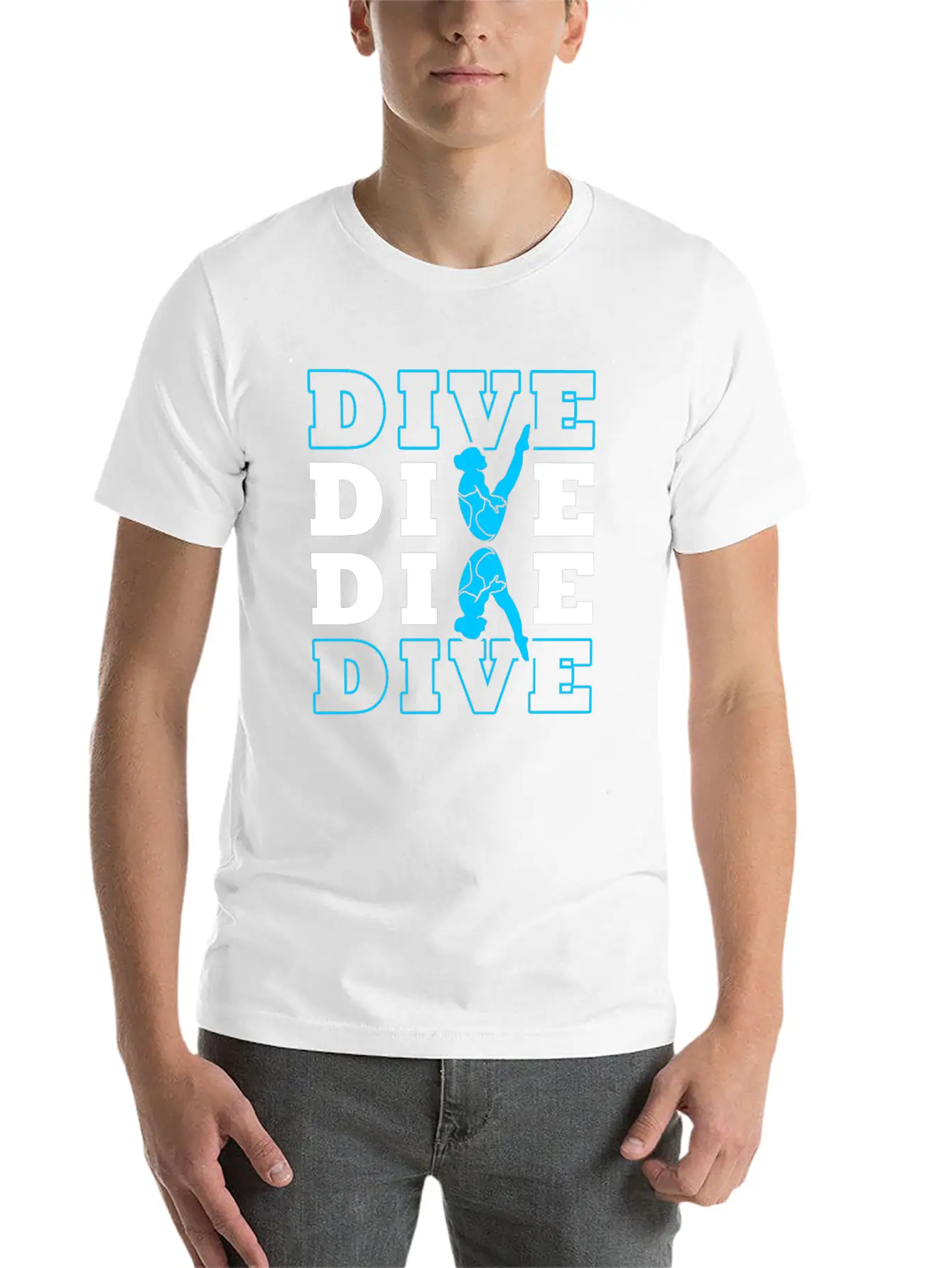 Springboard Diving Essential Cotton Tee For Daily Outfits ¨C Unisex Style
