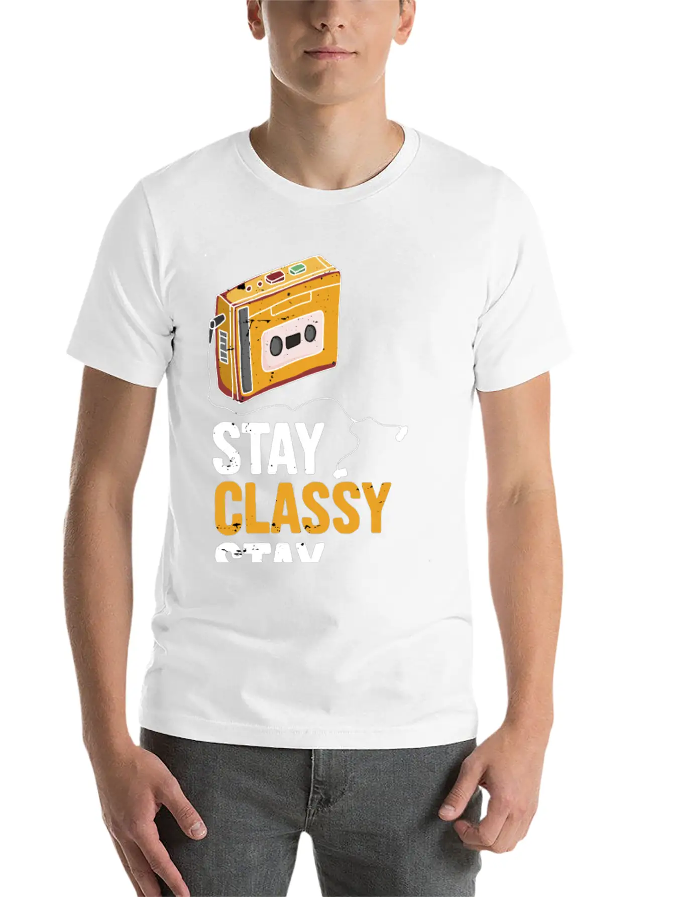 Stay Classy Stay Awesome Essential Cotton Tee For Daily Outfits ¨C Unisex Style