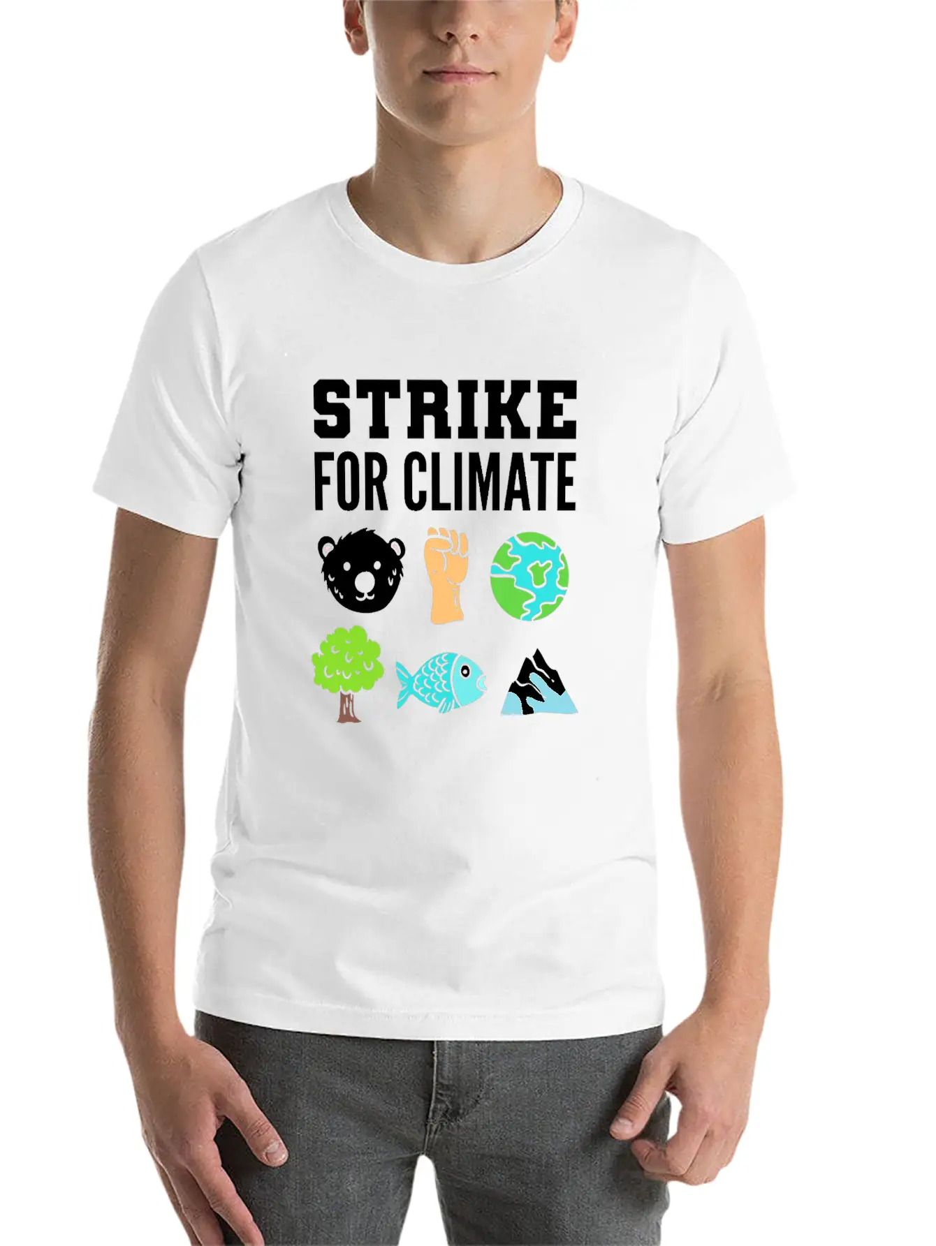 Strike For Climate Eco-Friendly Advocates Gift Essential Cotton Tee For Daily Outfits ¨C Unisex Style