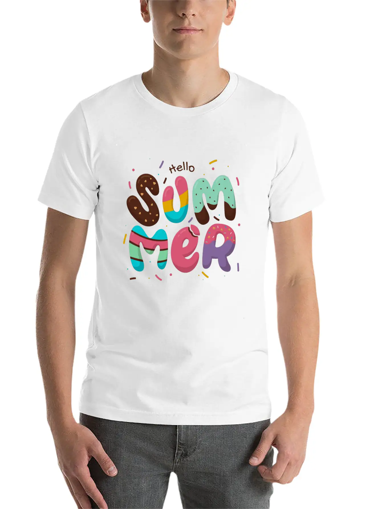 Summer Unisex Casual T-Shirt ¨C Clean Design For Daily Comfort