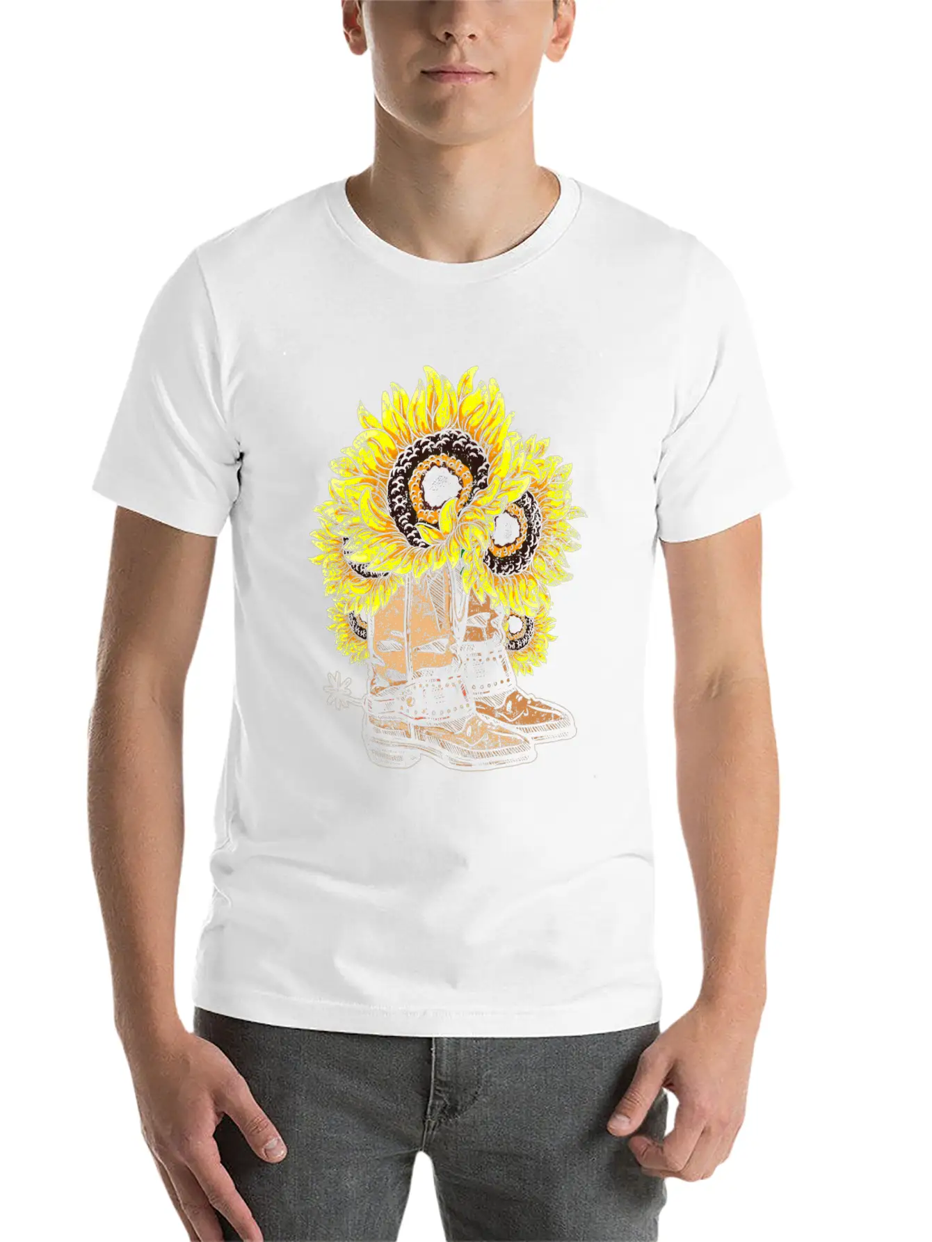 Sunflower Basic Graphic T-Shirt ¨C Daily Comfort In Soft Cotton