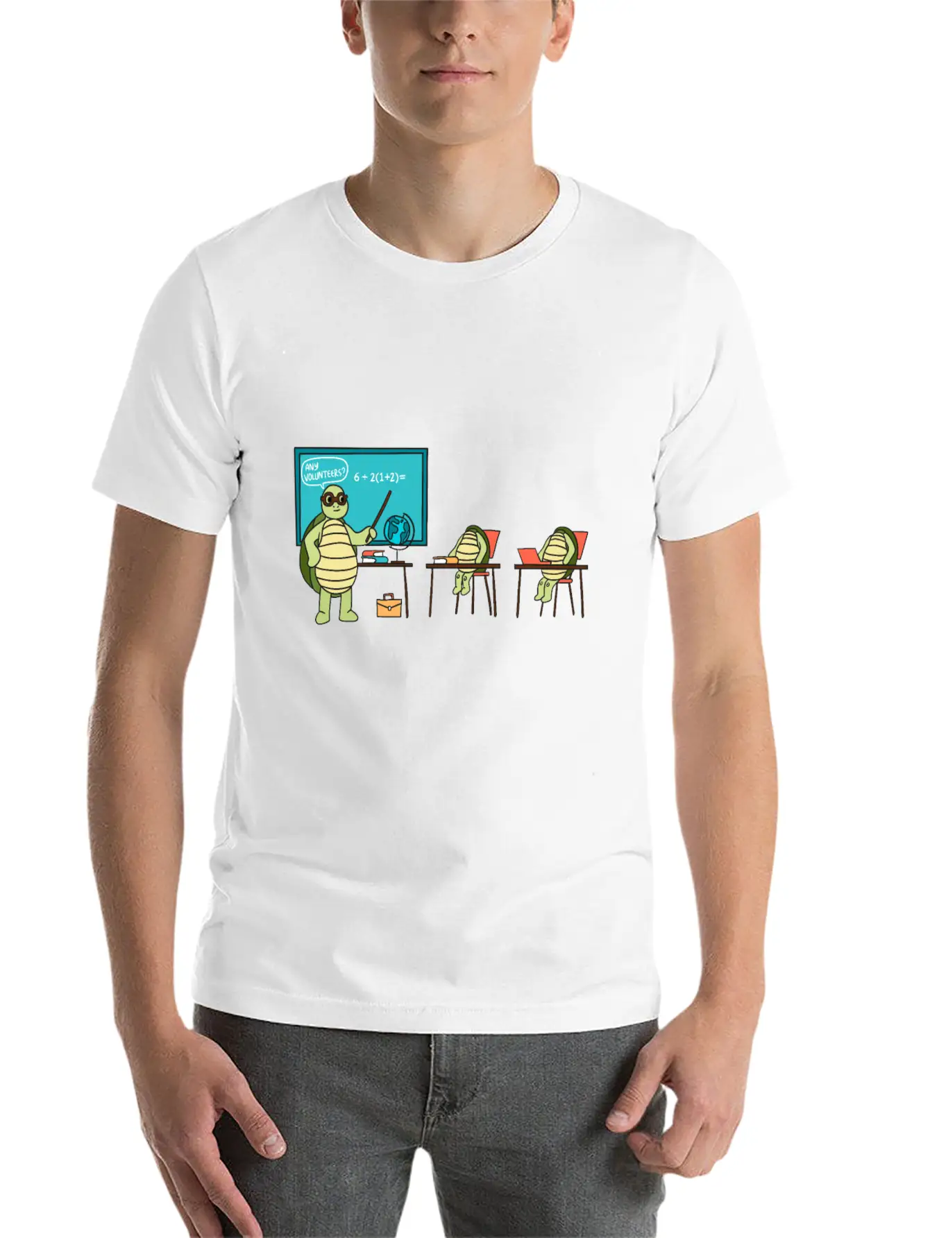 Teaching Turtle Essential Cotton Tee For Daily Outfits ¨C Unisex Style
