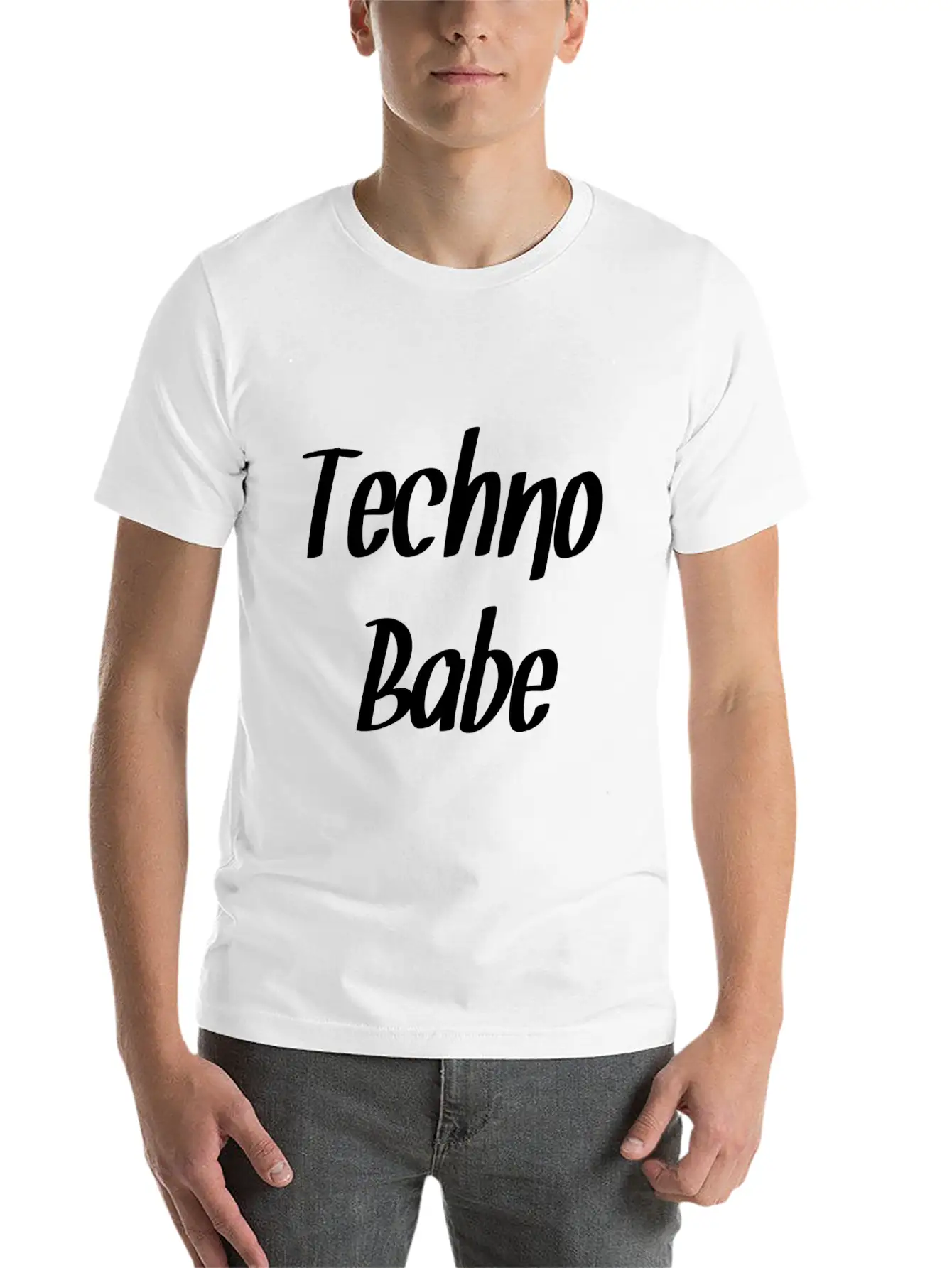 Techno Essential Cotton Tee For Daily Outfits ¨C Unisex Style