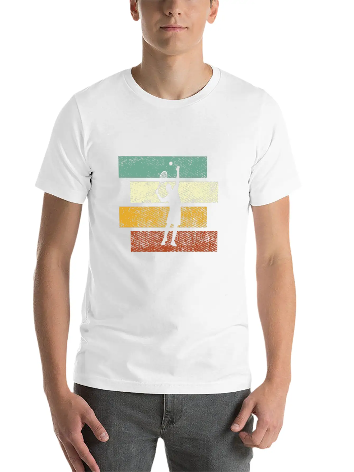 Tennis Retro Essential Cotton Tee For Daily Outfits ¨C Unisex Style
