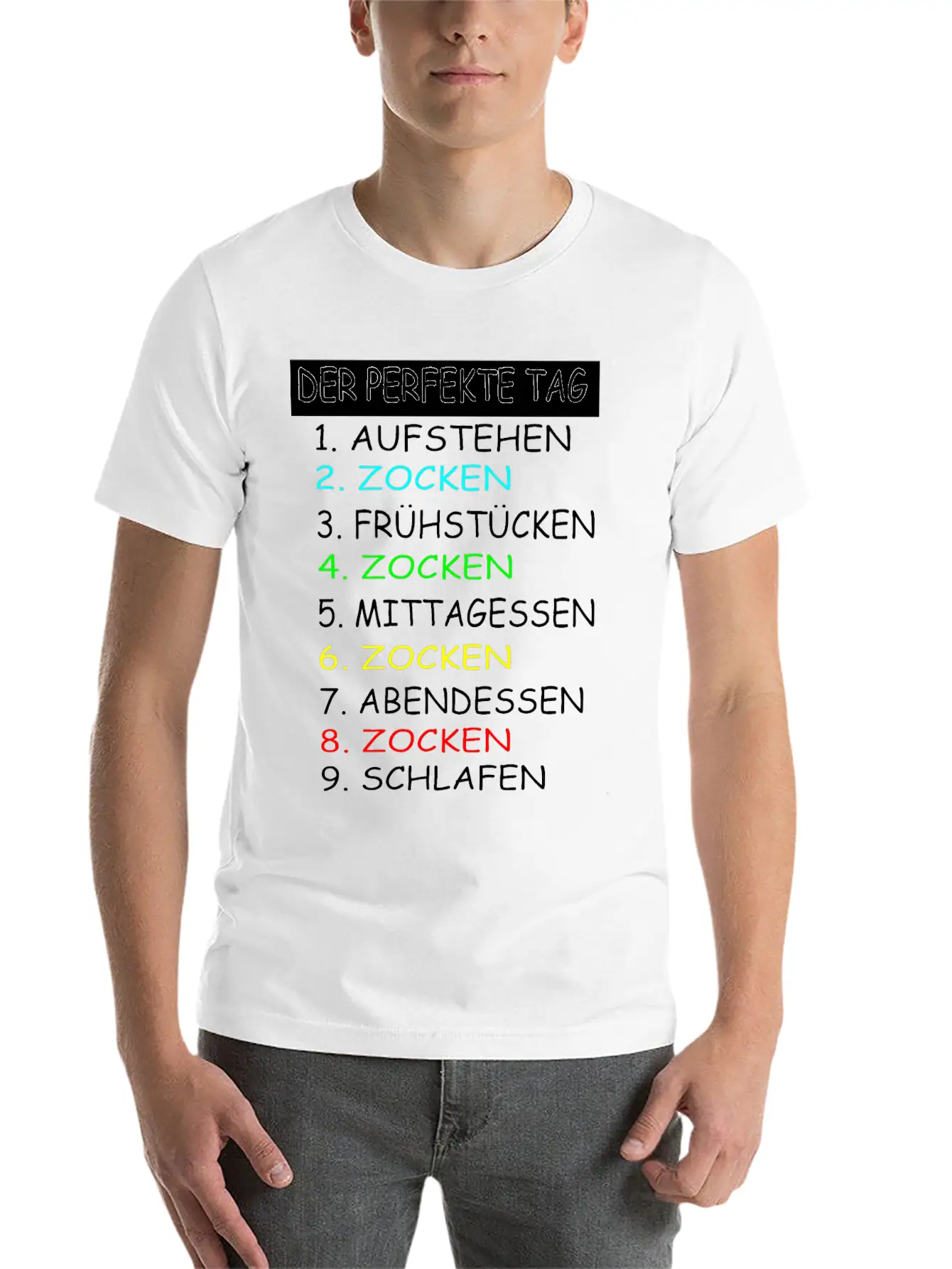 The Perfect Day Of Gaming Gamer Gaming Essential Cotton Tee For Daily Outfits ¨C Unisex Style