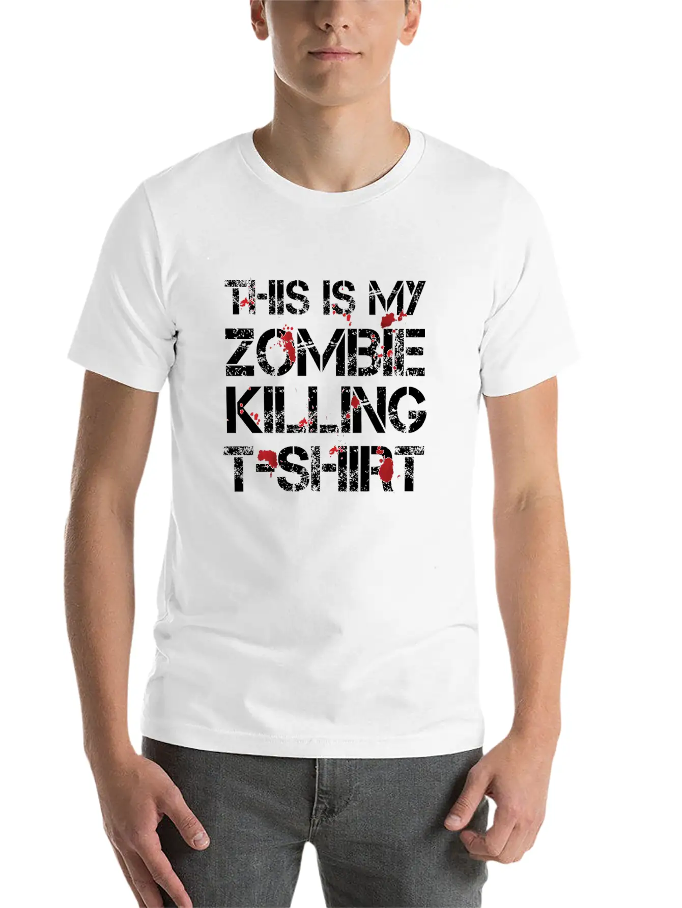 This Is My Zombie Killing Shirt Shirt Basic Graphic T-Shirt ¨C Daily Comfort In Soft Cotton