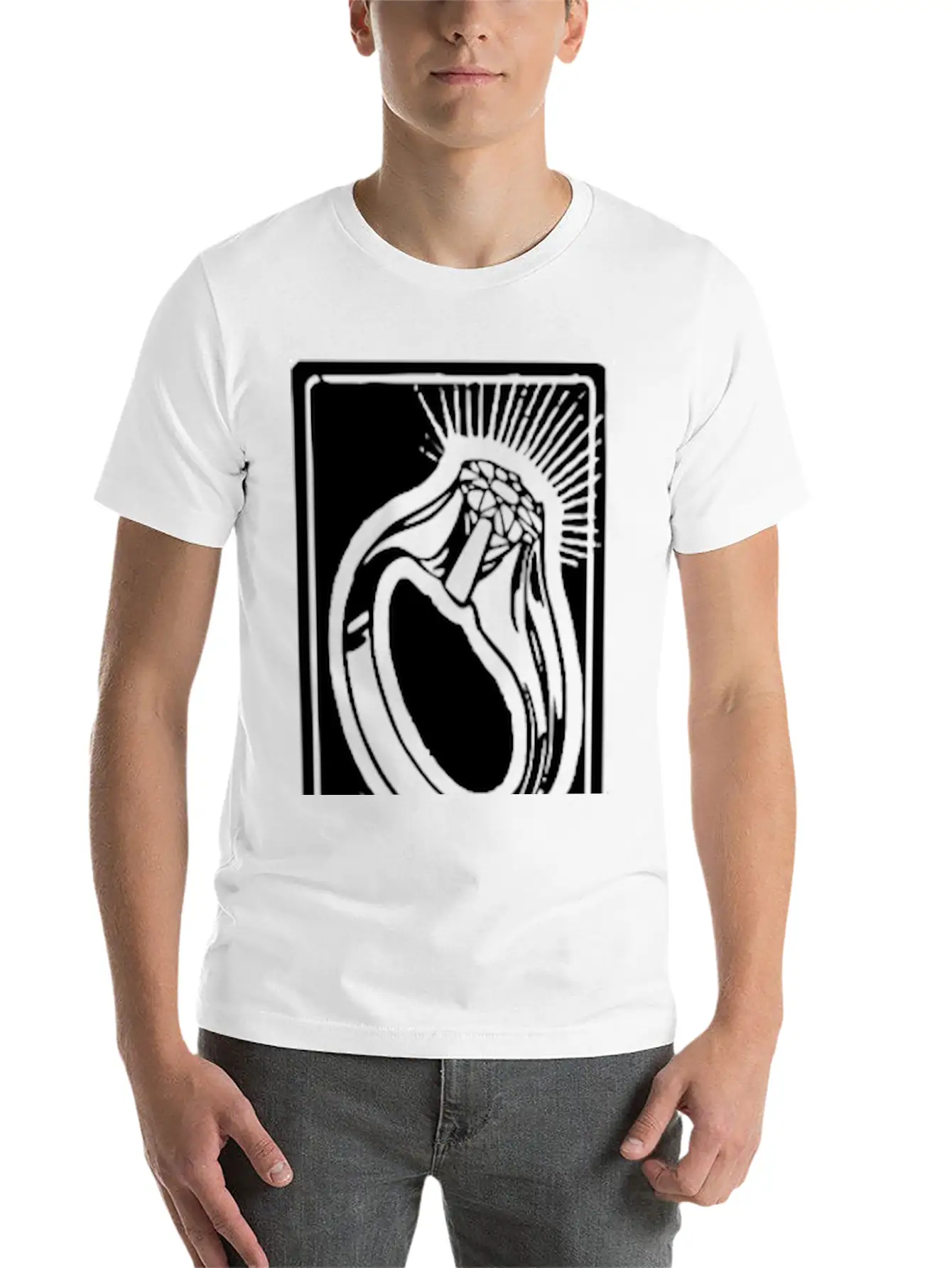 Three Rings Essential Cotton Tee For Daily Outfits ¨C Unisex Style