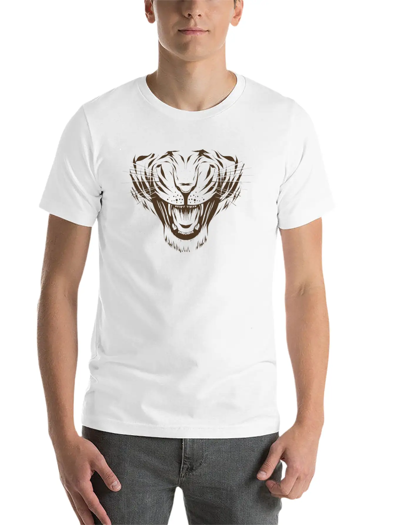 Tiger Soft Cotton Short Sleeve Tee ¨C Unisex Wardrobe Staple