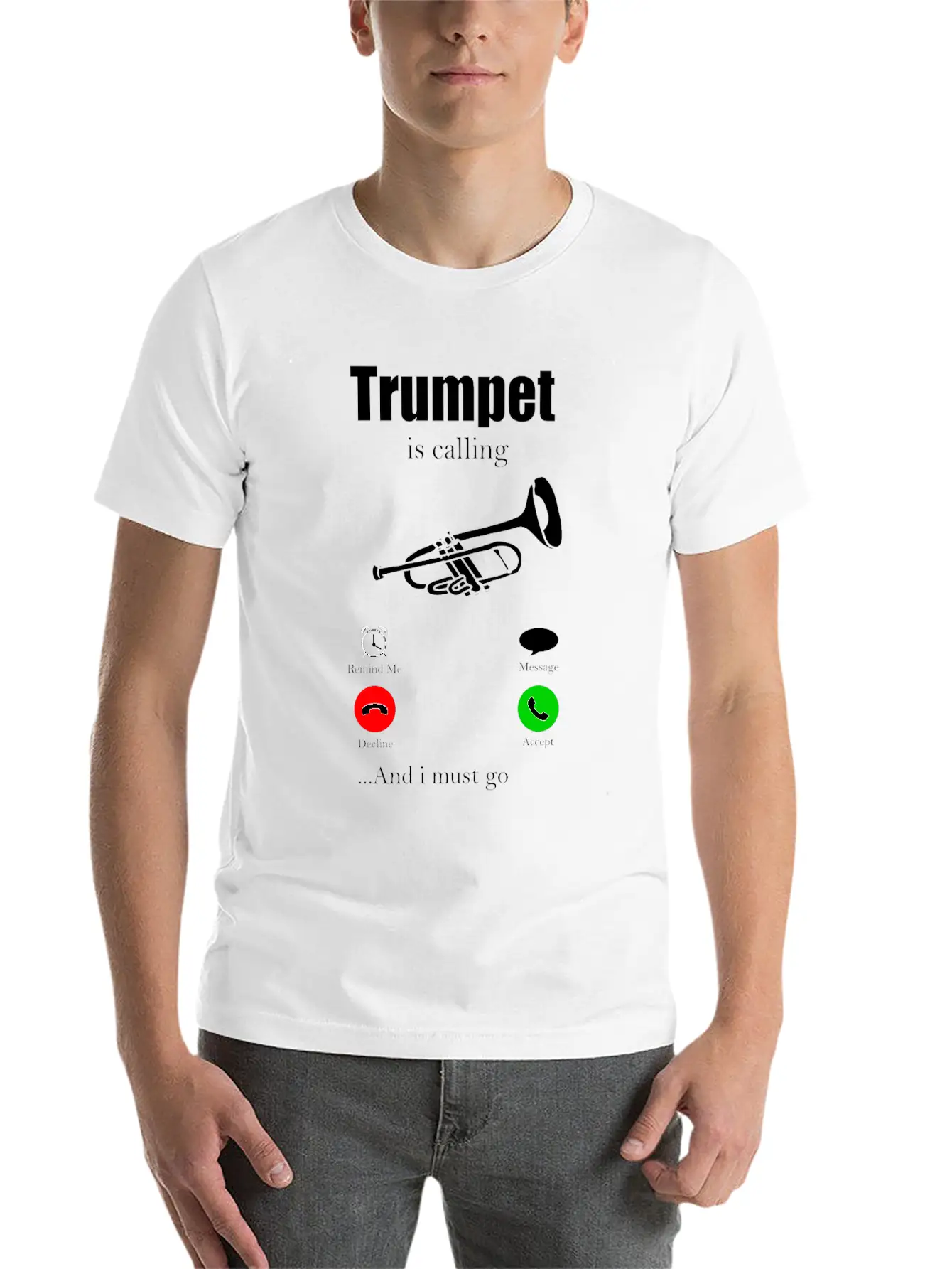 Trumpet Orchestra Gift For Musician Instrument Soft Cotton Short Sleeve Tee ¨C Unisex Wardrobe Staple