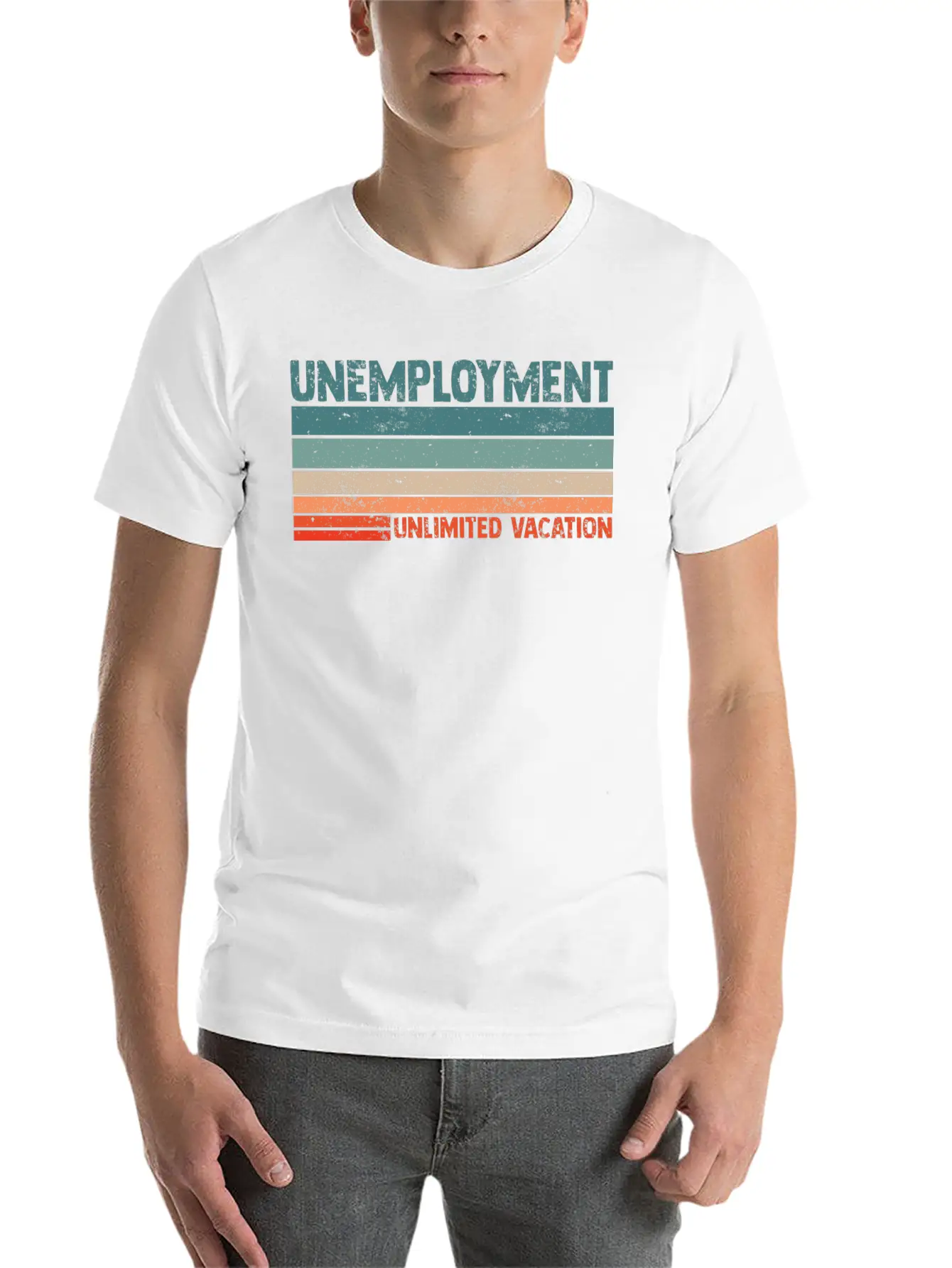 Unlimited Vacation Unemployment For A Jobless Lazy Soft Cotton Short Sleeve Tee ¨C Unisex Wardrobe Staple
