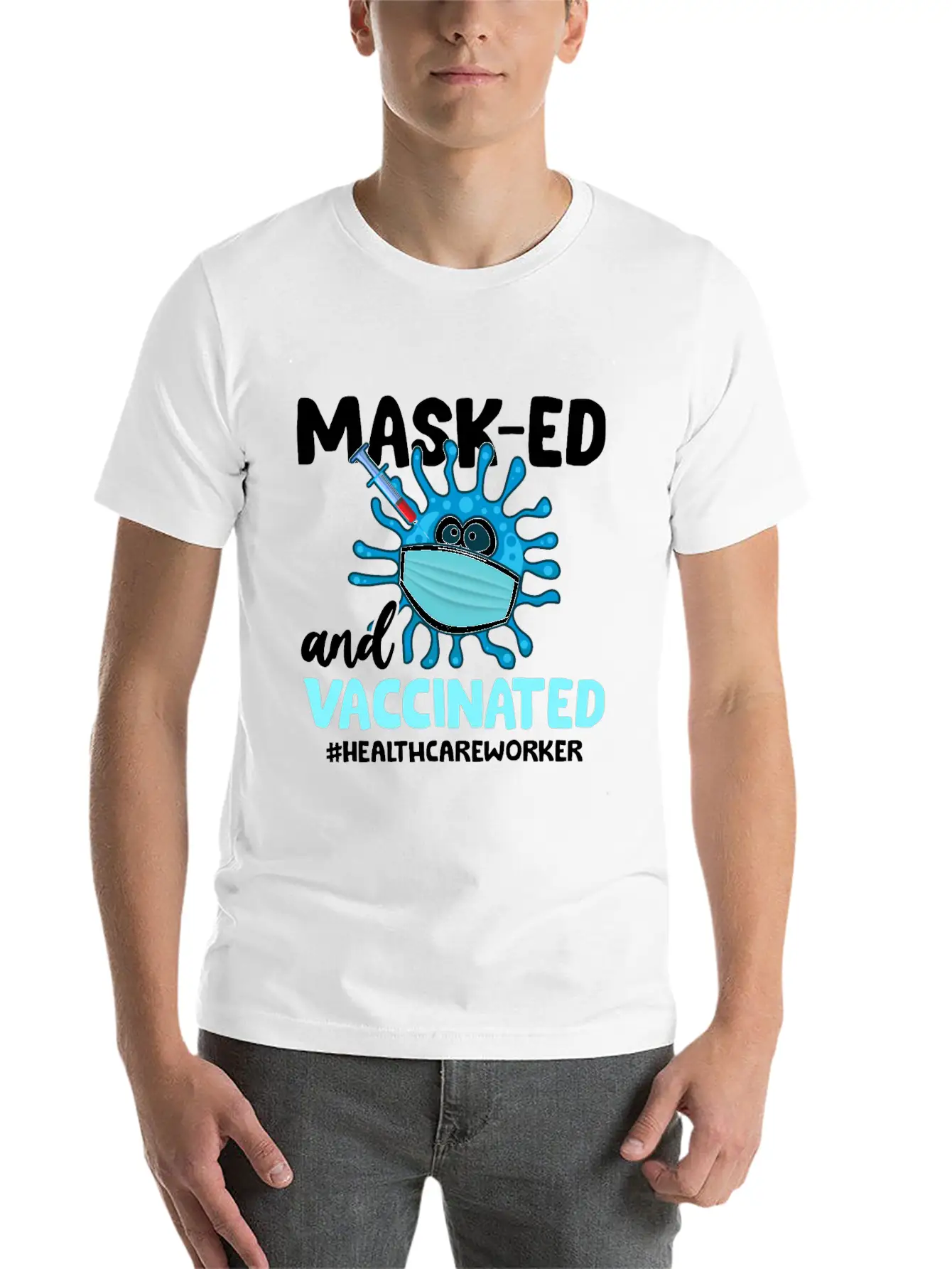 Vaccination 2021 - Being Vaccinated Saves Lives Essential Cotton Tee For Daily Outfits ¨C Unisex Style