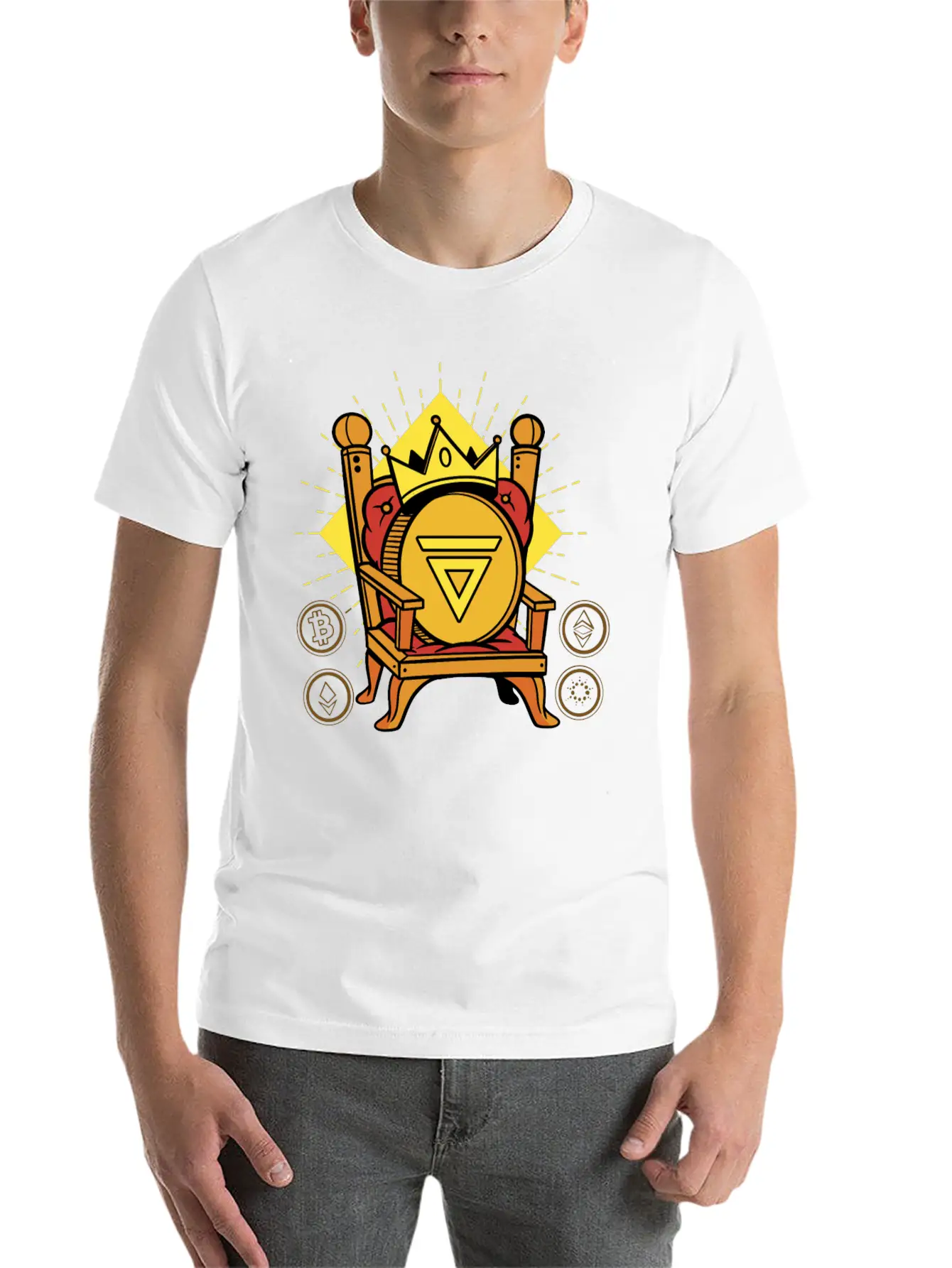 Velas Is King Crypto Soft Cotton Short Sleeve Tee ¨C Unisex Wardrobe Staple