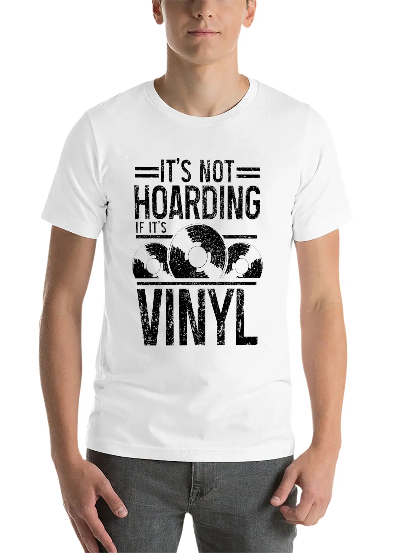 Vinyl Record Collector Music DJ Gift Soft Cotton Short Sleeve Tee ¨C Unisex Wardrobe Staple