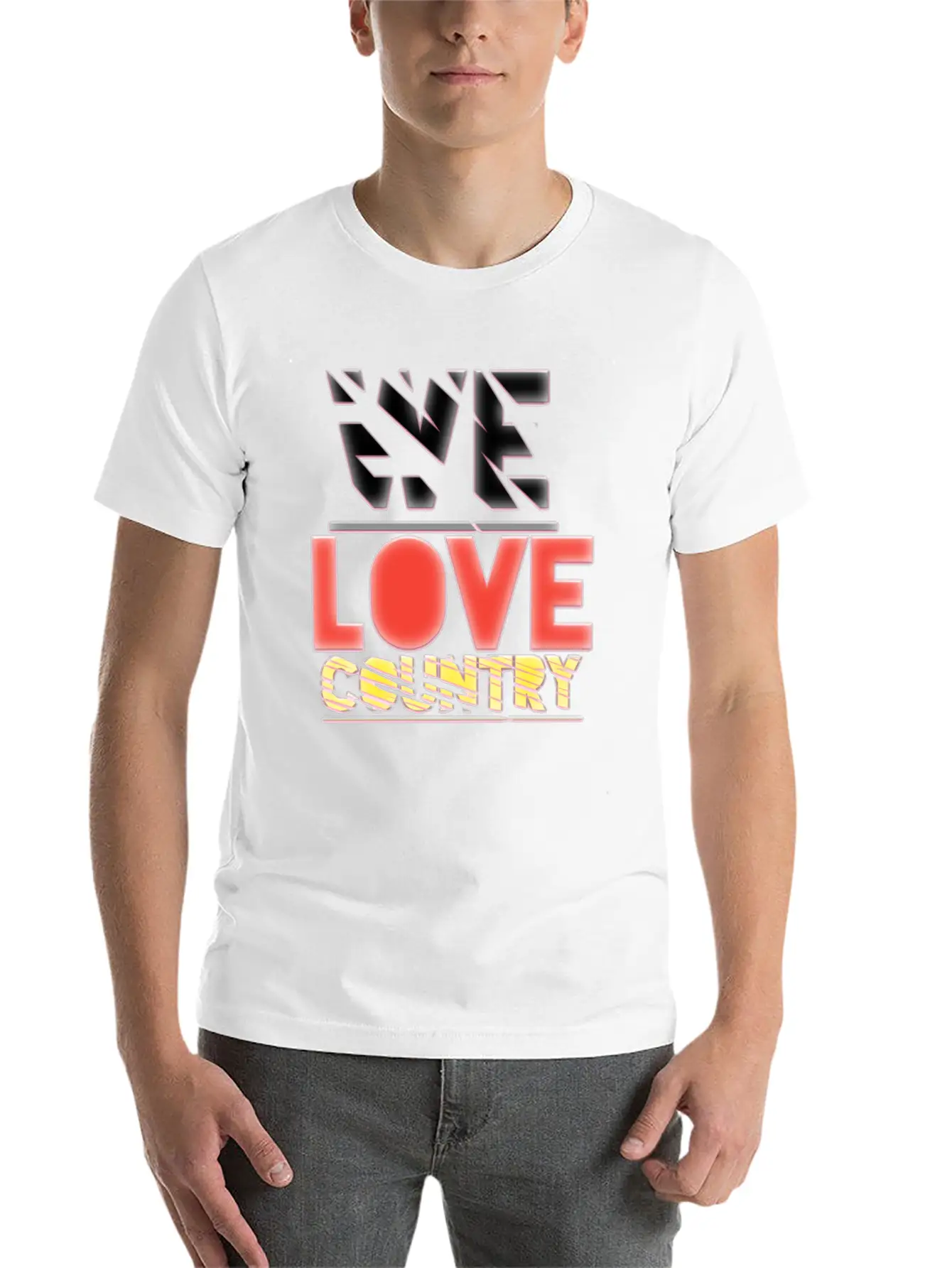 We Love Country Essential Cotton Tee For Daily Outfits ¨C Unisex Style