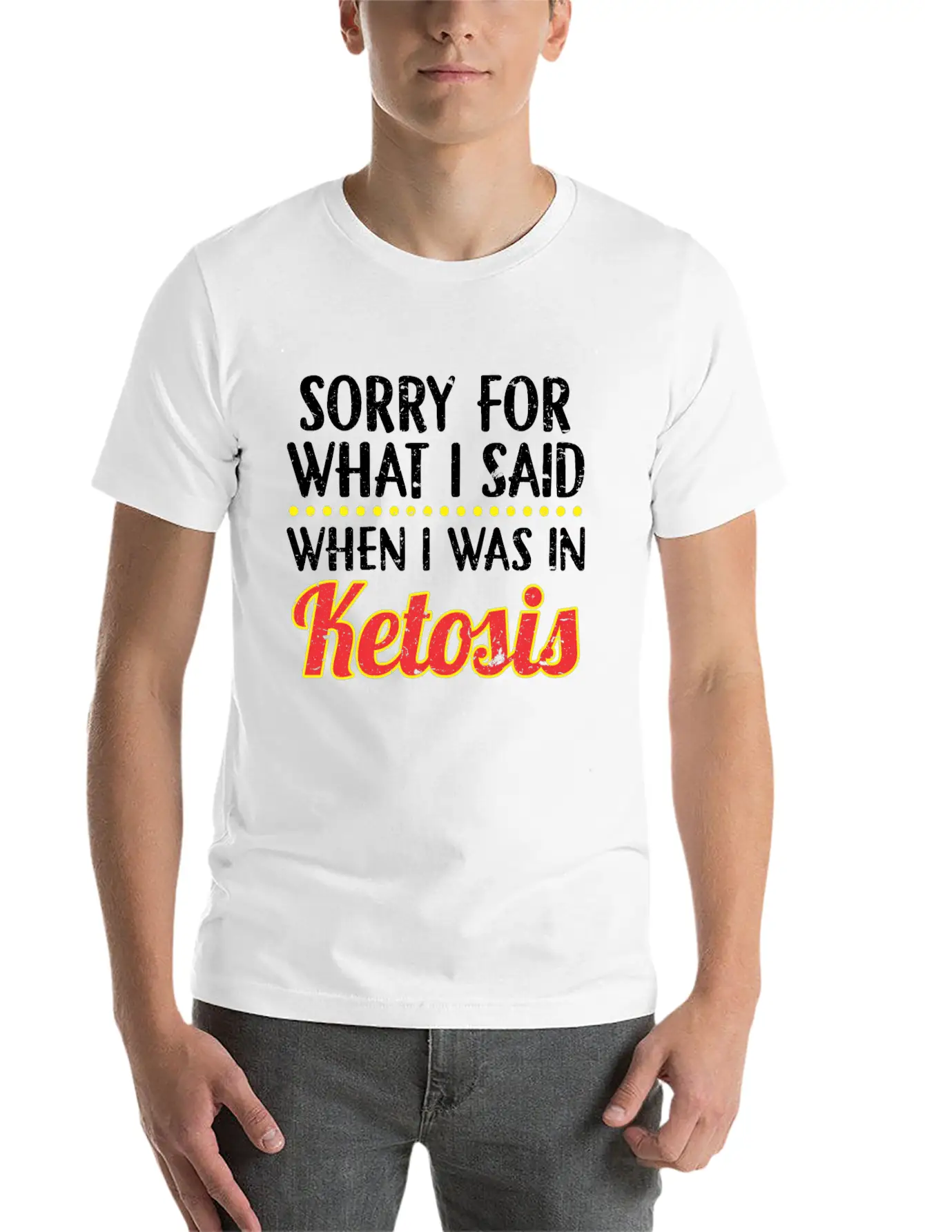 When I Was In Ketosis Diet Keto Basic Graphic T-Shirt ¨C Daily Comfort In Soft Cotton