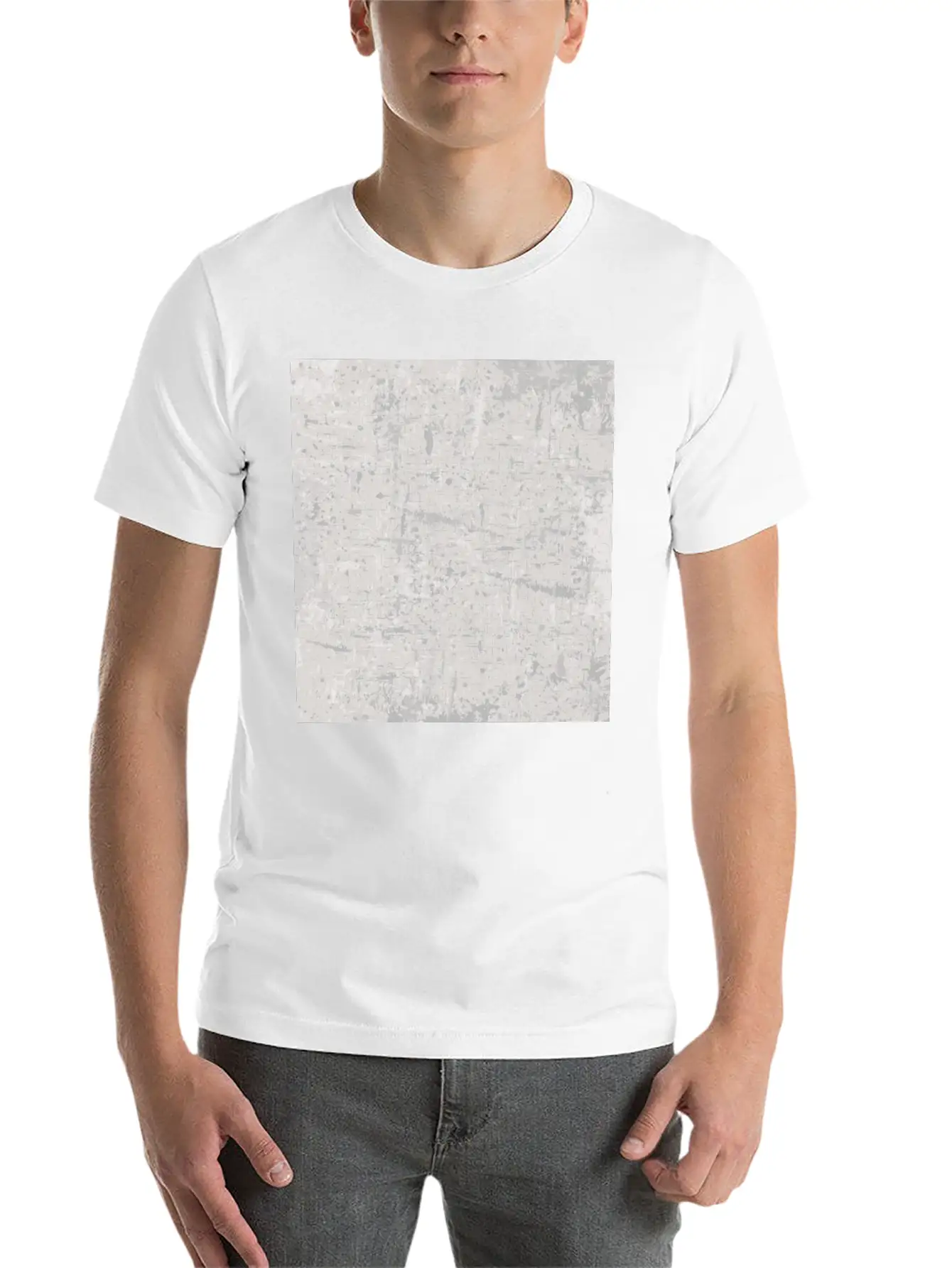 White Grey Art Lover Abstract Artist Painter Soft Cotton Short Sleeve Tee ¨C Unisex Wardrobe Staple