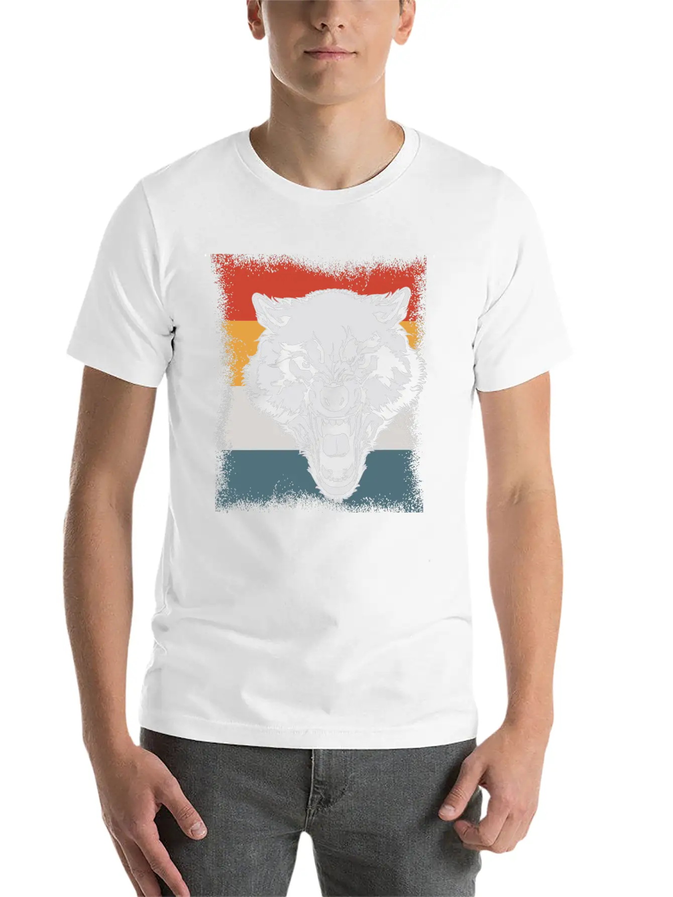 Wolf Cry Howl Gift Animal Forest Basic Graphic T-Shirt ¨C Daily Comfort In Soft Cotton