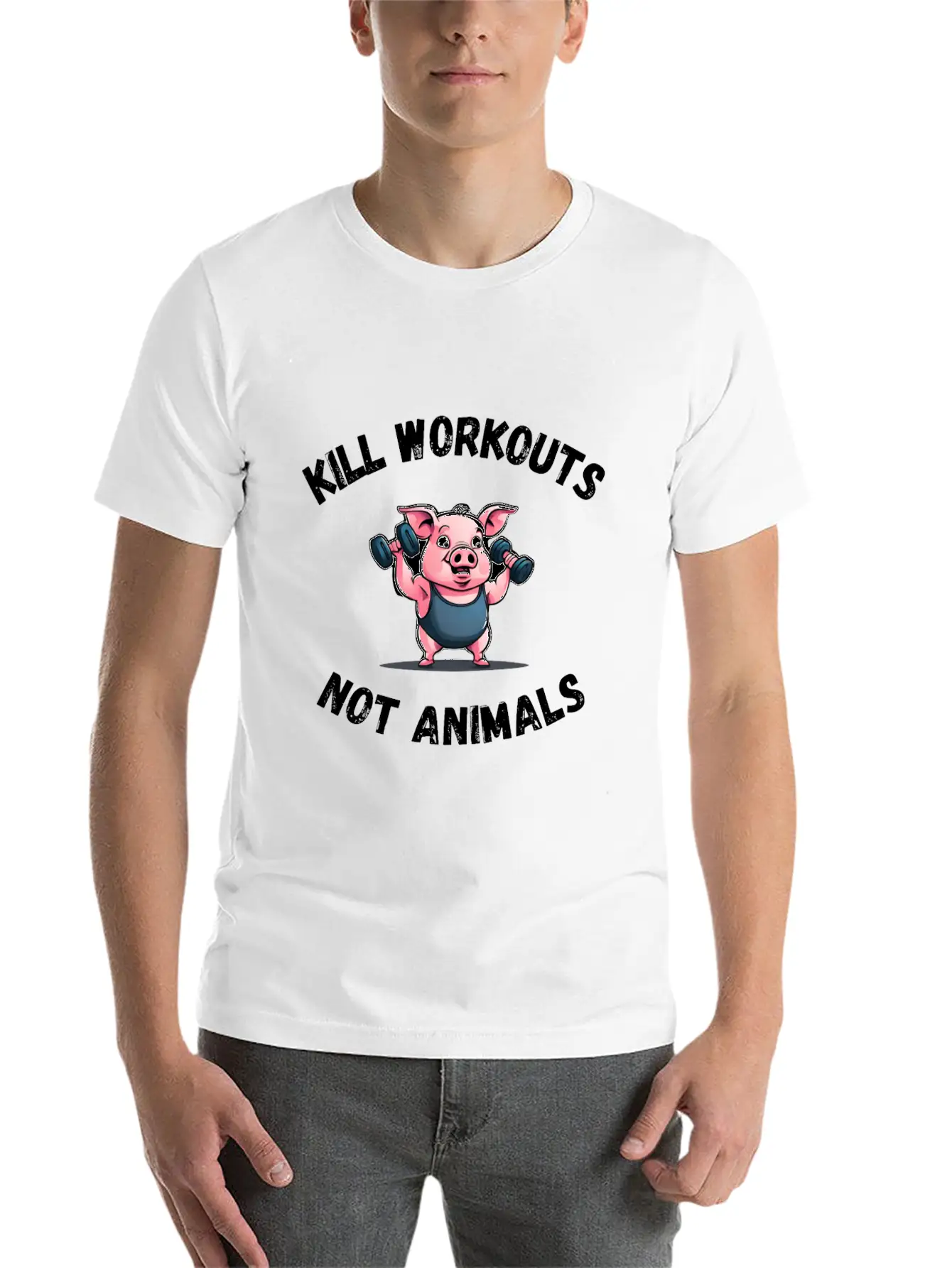Workout Pig Basic Graphic T-Shirt ¨C Daily Comfort In Soft Cotton
