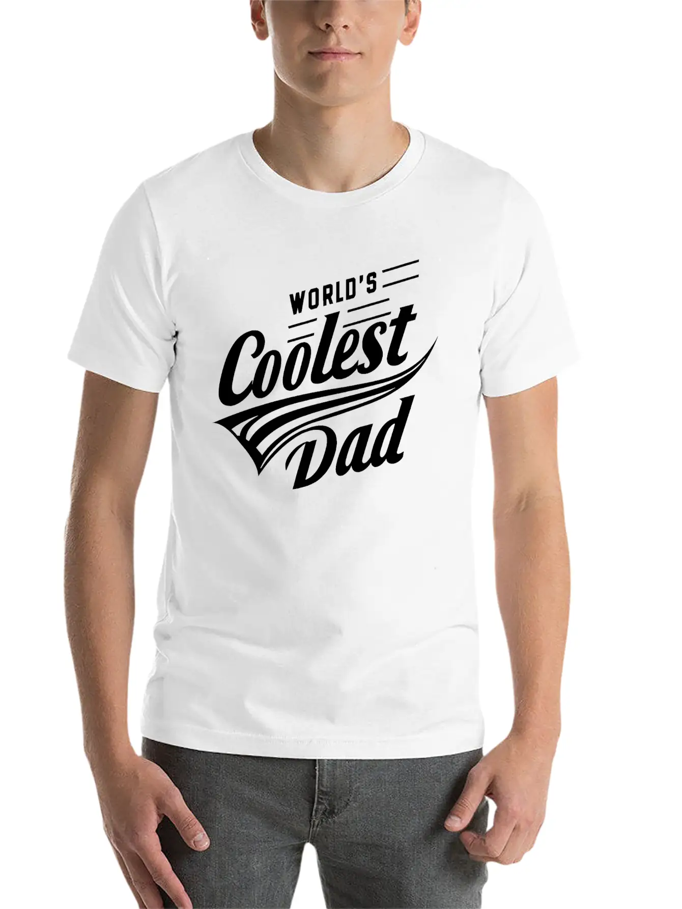 World Coolest Dad Essential Cotton Tee For Daily Outfits ¨C Unisex Style